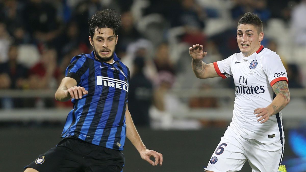 【セール】インテル　ラノッキア　直筆サインカード 2014-15 インテル Andrea Ranocchia ラノッキア 赤・直筆サイン