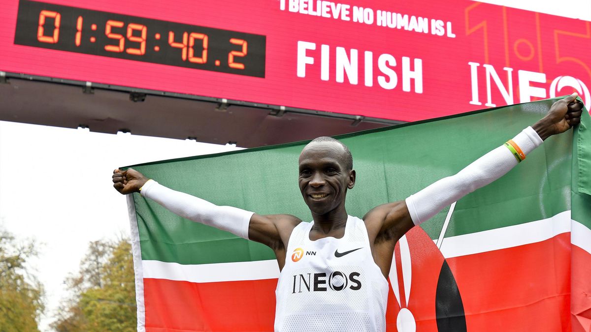 Fastest ever marathon time: How fast is Eliud Kipchoge's world record ...