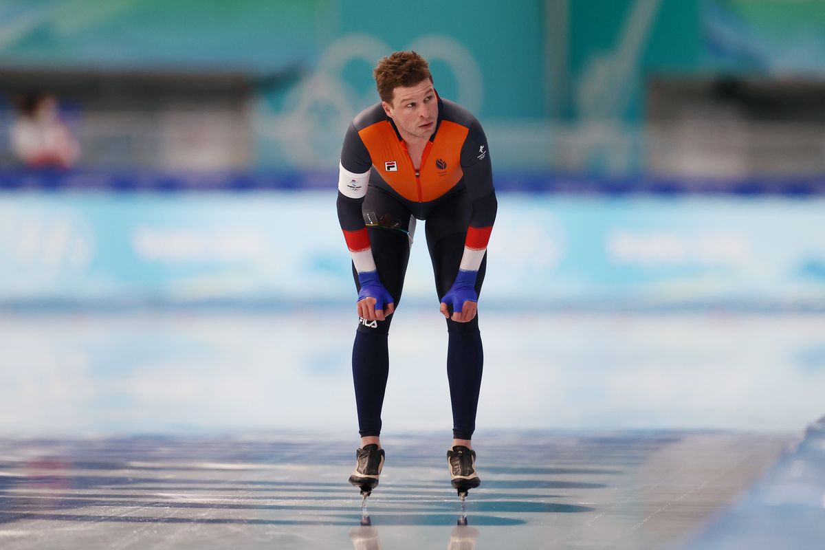 Winter Olympics - Nils van der Poel wins 5000m speed skating gold and sets new record at Beijing ...