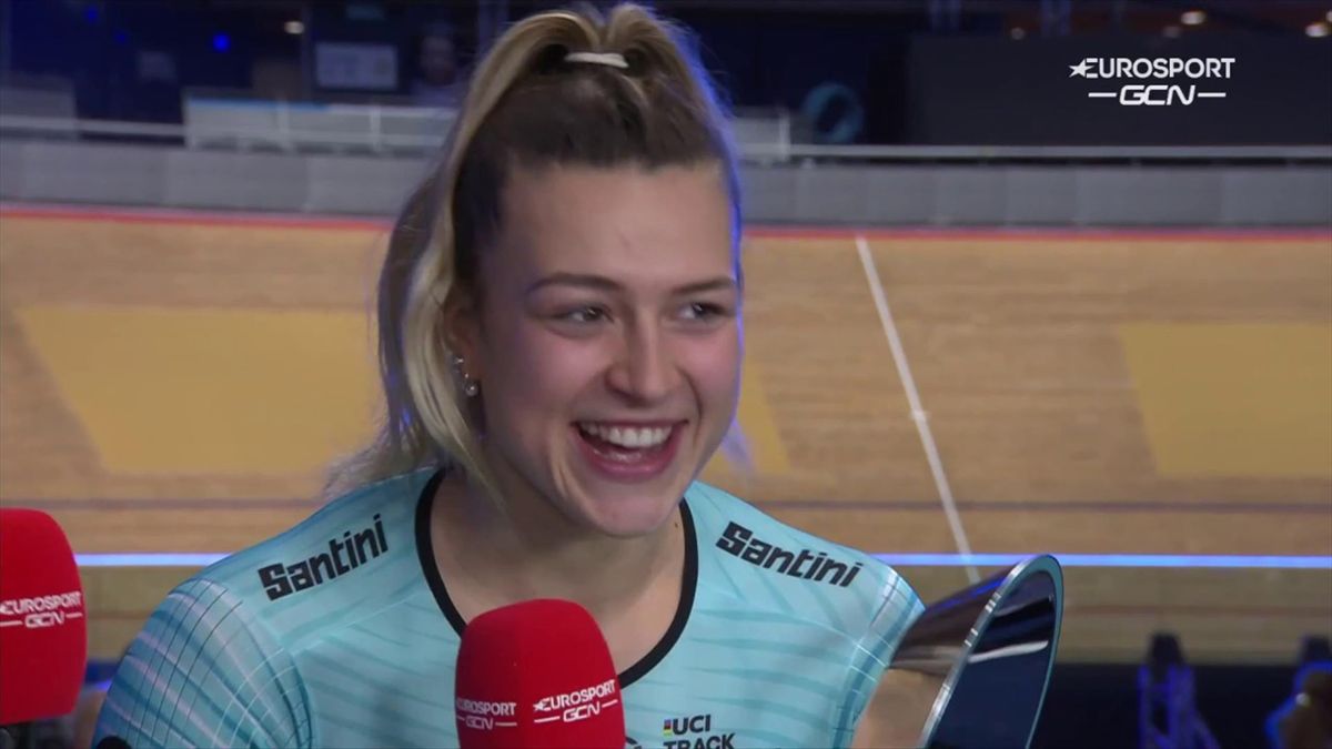 Mark Stewart and Emma Cumming UCI Track Champions League's premier