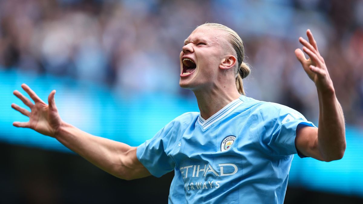 Manchester City 2-0 Nottingham Forest Erling Haaland on target as City make it six wins from six despite Rodri red card