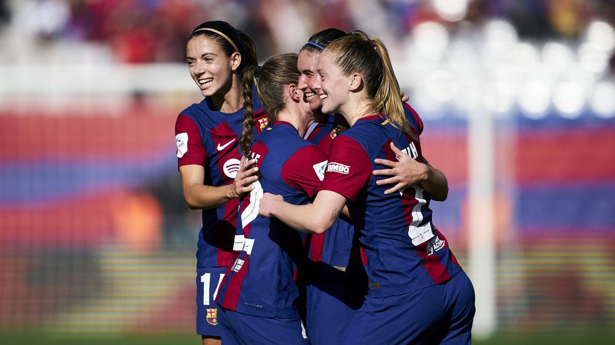 Liga F Barcelona run riot against Real Madrid in five-star showing as teenager Vicky Lopez makes El Clasico history