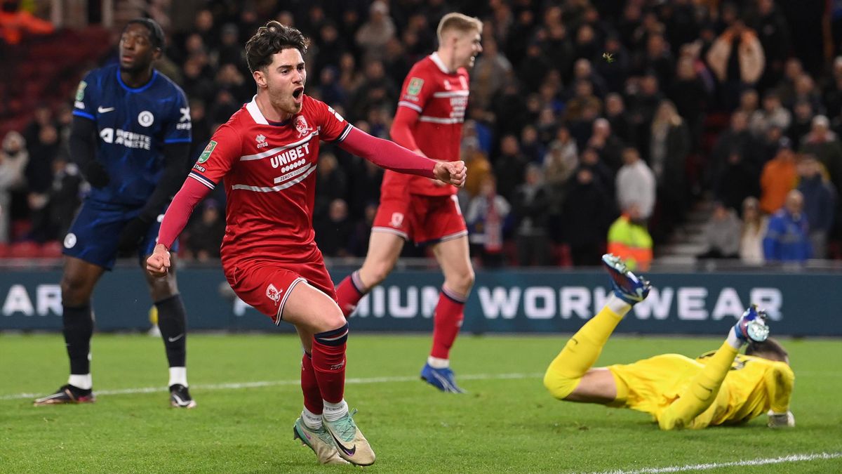 Middlesbrough 1-0 Chelsea: Wasteful Blues stunned by Championship side in first leg of Carabao Cup semi-final - TNT Sports