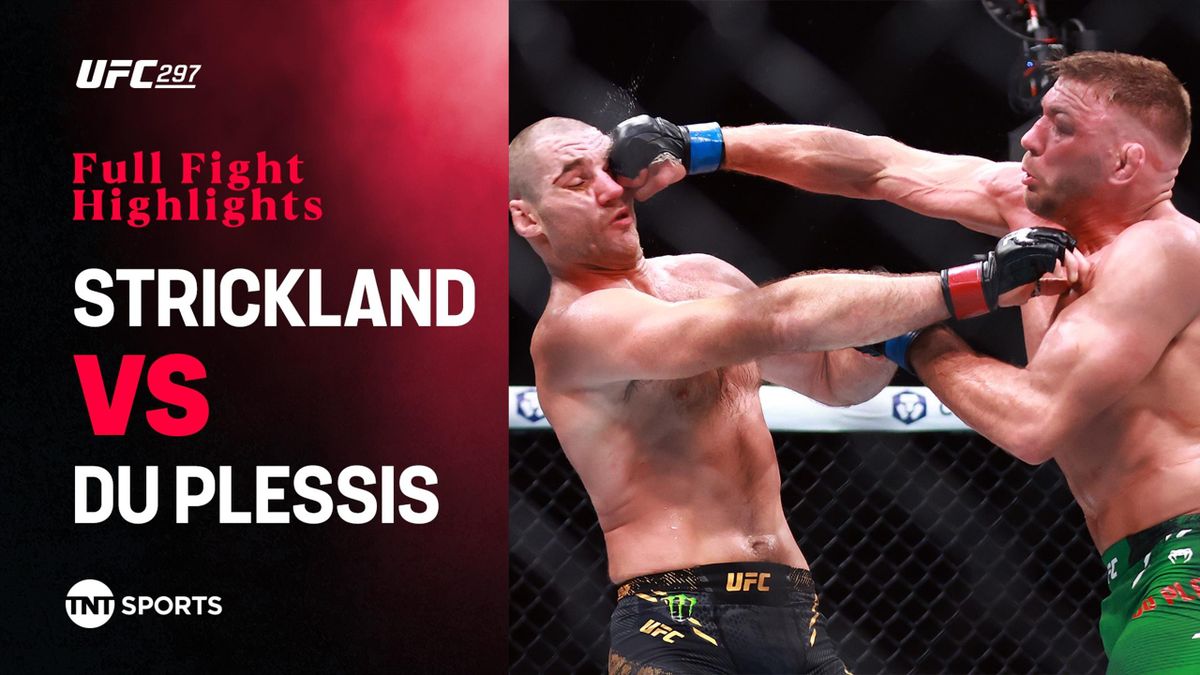 UFC 297 highlights Dricus Du Plessis secures battling win over Sean Strickland to win middleweight title