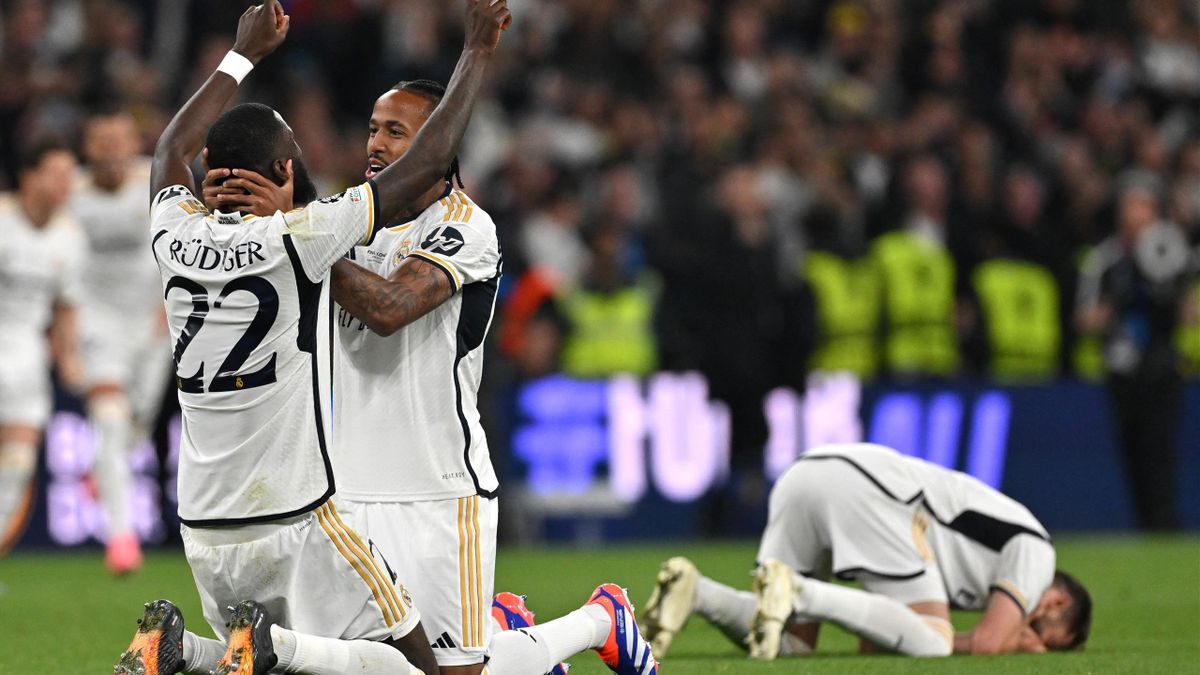 Real Madrid celebrate UEFA Champions League success as full time whistle blows The kings have regained their crown