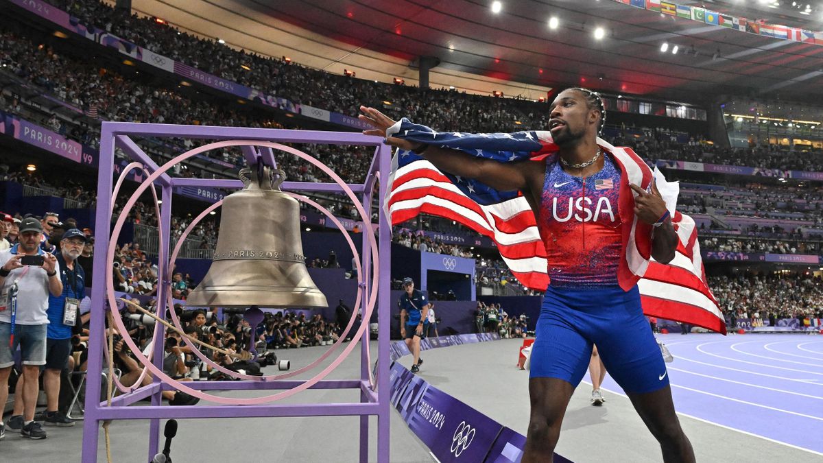 Noah Lyles beats Kishane Thompson to claim men's 100m gold in ...