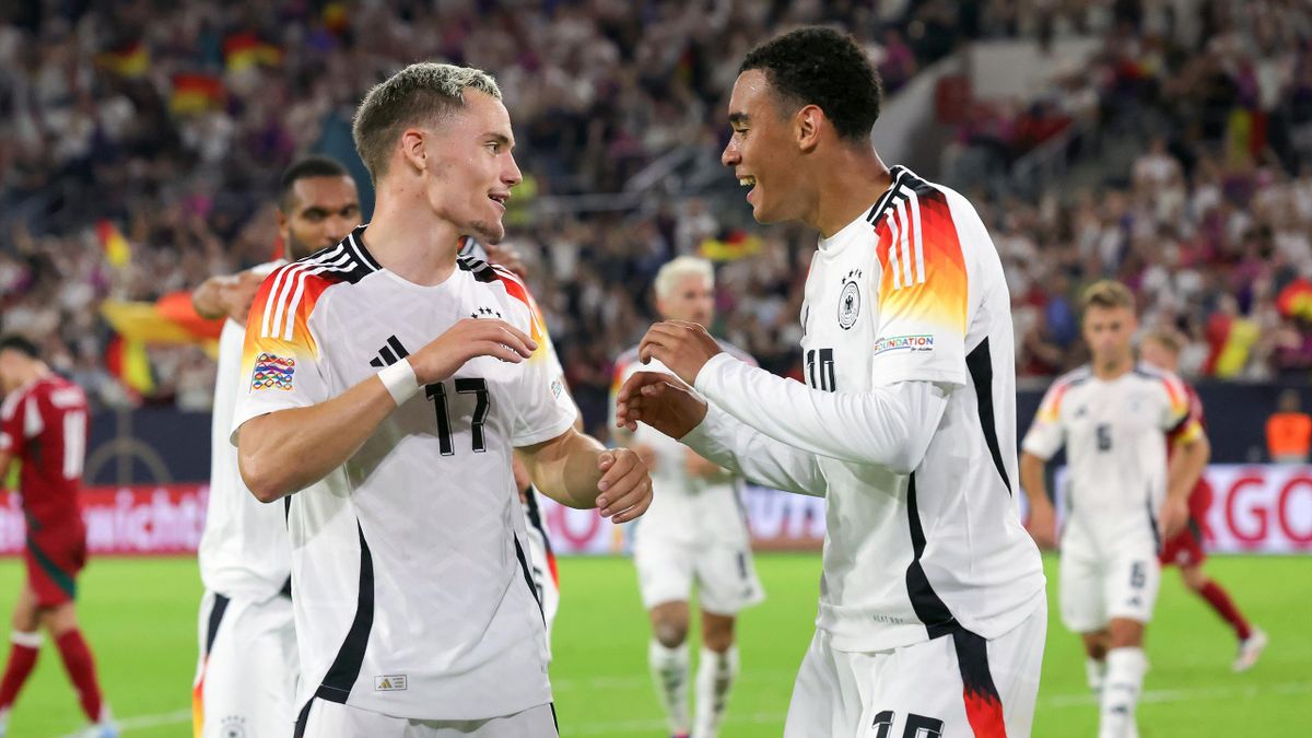 Germany 5-0 Hungary - Jamal Musiala and Florian Wirtz star as hosts shine in UEFA Nations League contest - TNT Sports