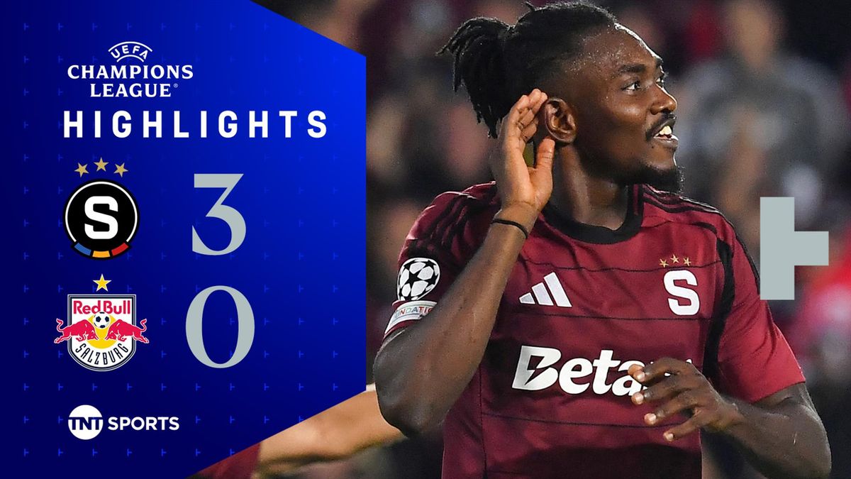 Sparta Prague 3 0 RB Salzburg Champions League highlights as Czech side make stunning start in Europe