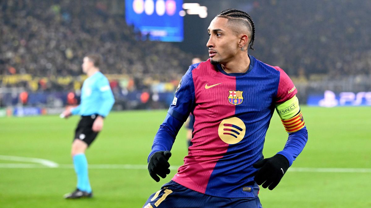 Borussia Dortmund 2 3 Barcelona Uefa Champions League result as Hansi Flick s side go second with entertaining win