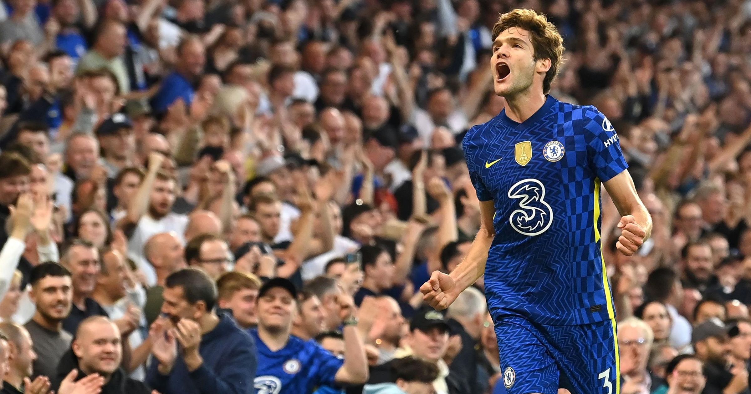 Marcos Alonso goal earns Chelsea draw with Leicester to all-but secure ...