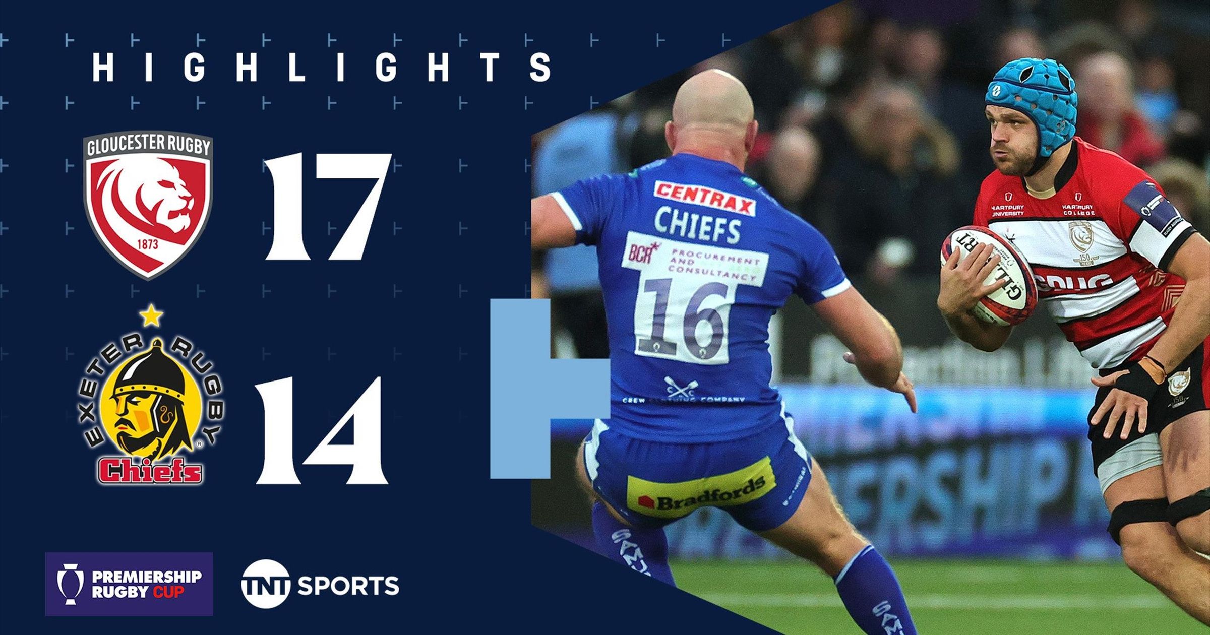 Premiership Rugby Cup highlights: Gloucester hold off Exeter Chiefs ...