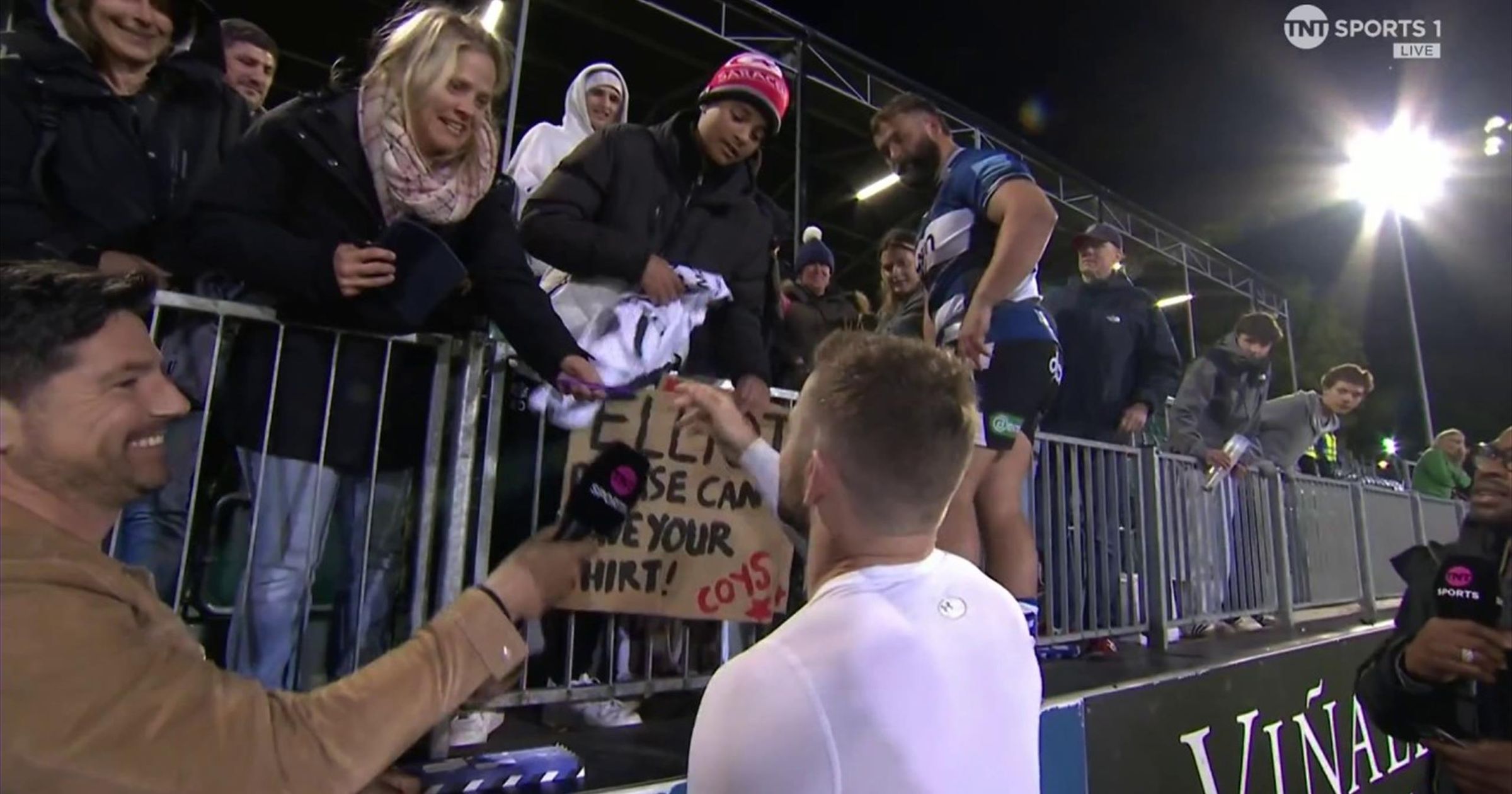Watch young Saracens fan cry tears of joy as Elliot Daly gives him his ...