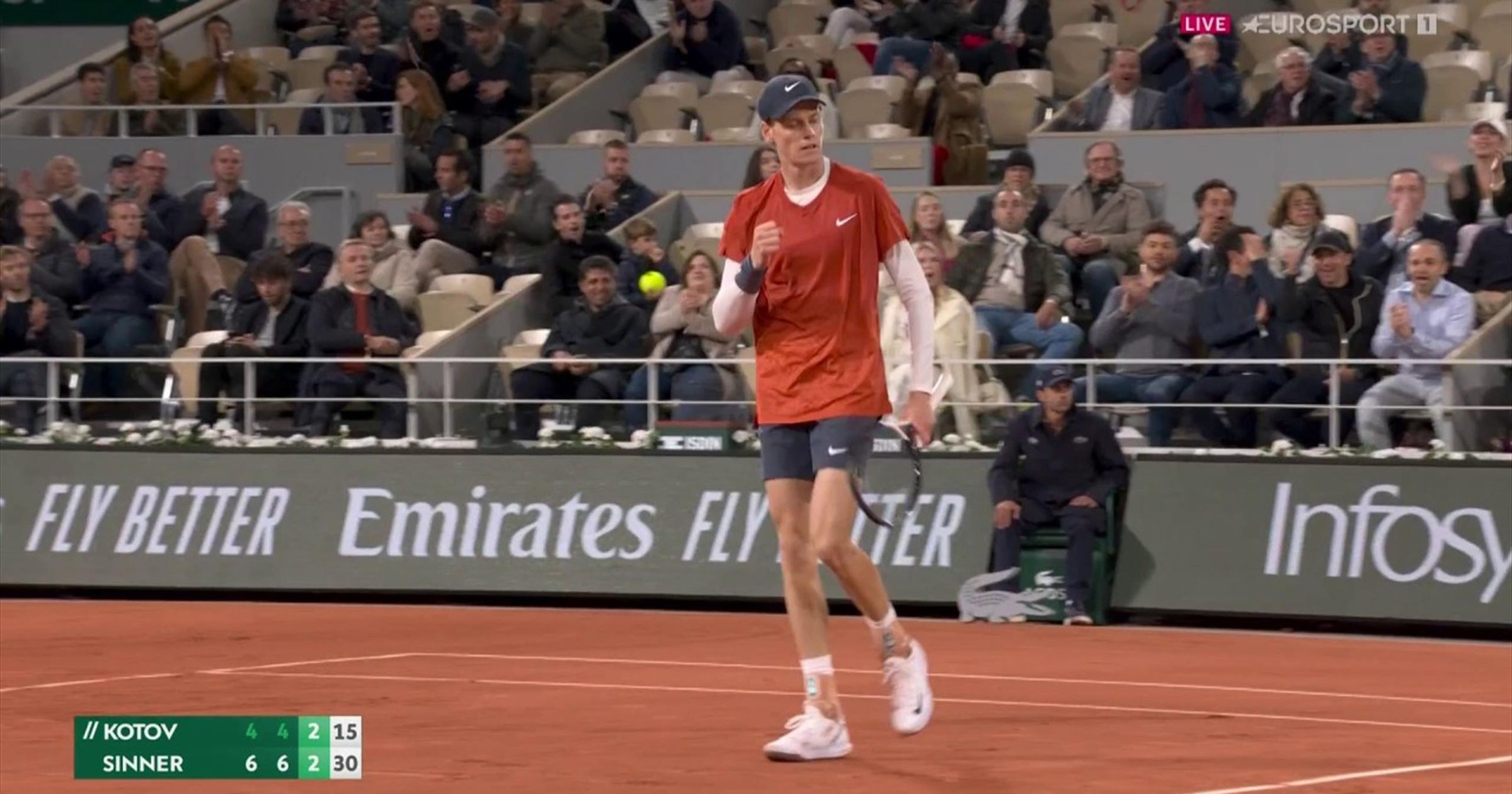 French Open: 'Magnificent' from Jannik Sinner as he hits 'unbelievable ...