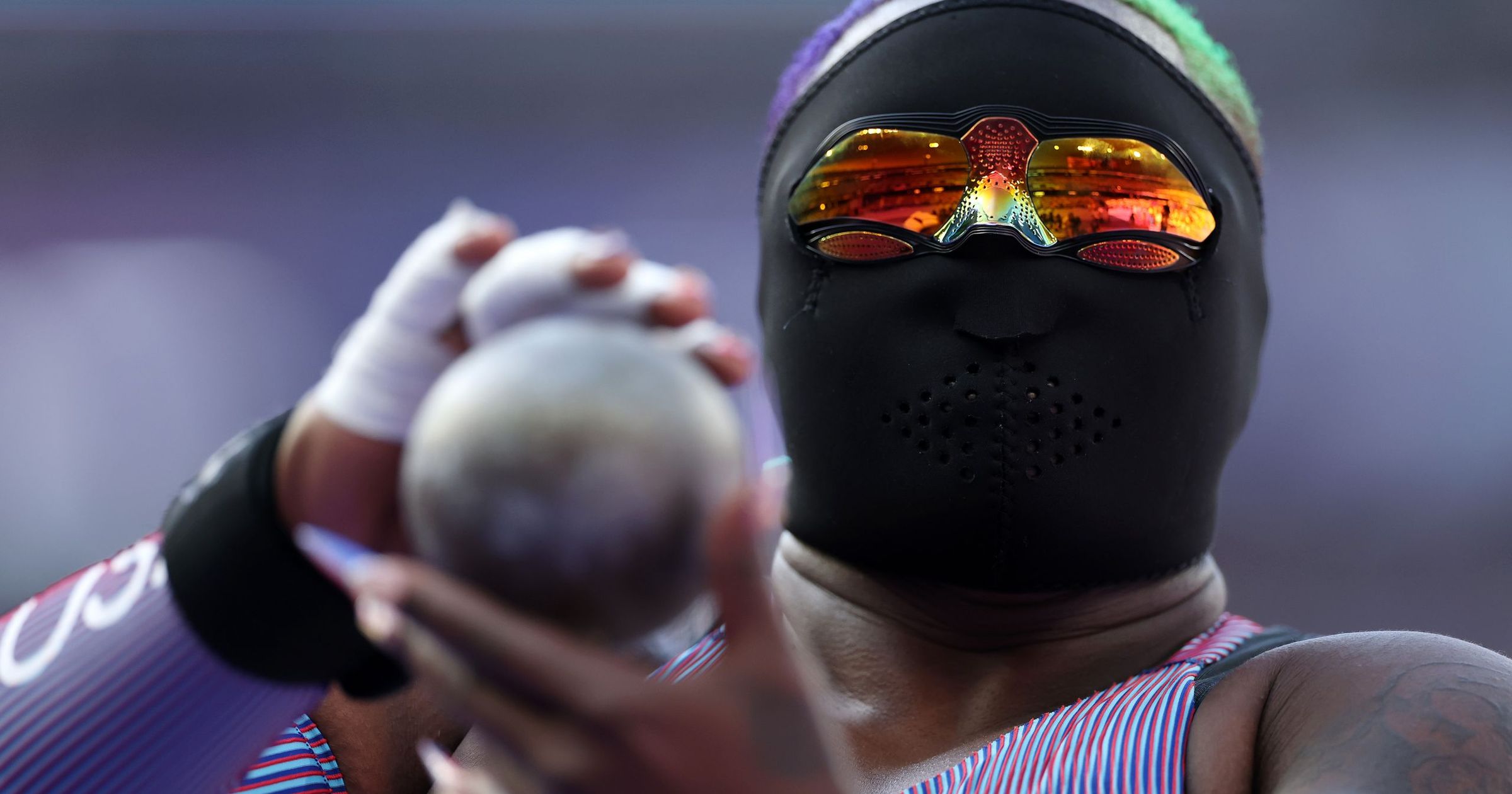 Who is Raven 'Hulk' Saunders? The American masked shot put star who ...