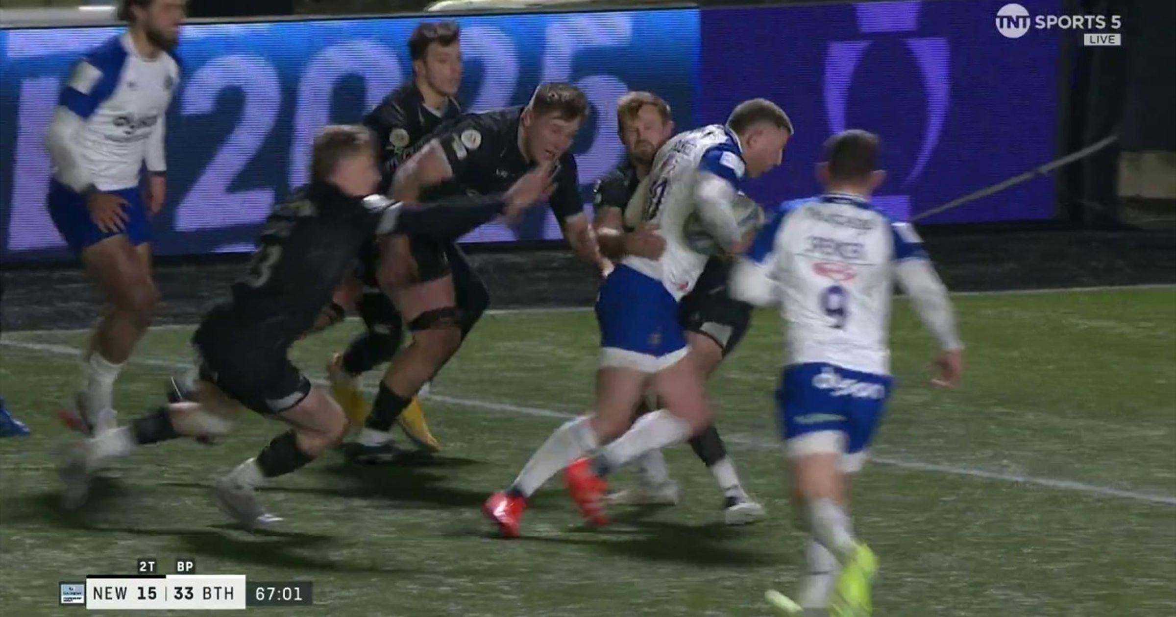 Finn Russell dots down to seal win in Newcastle to send Bath top of the ...