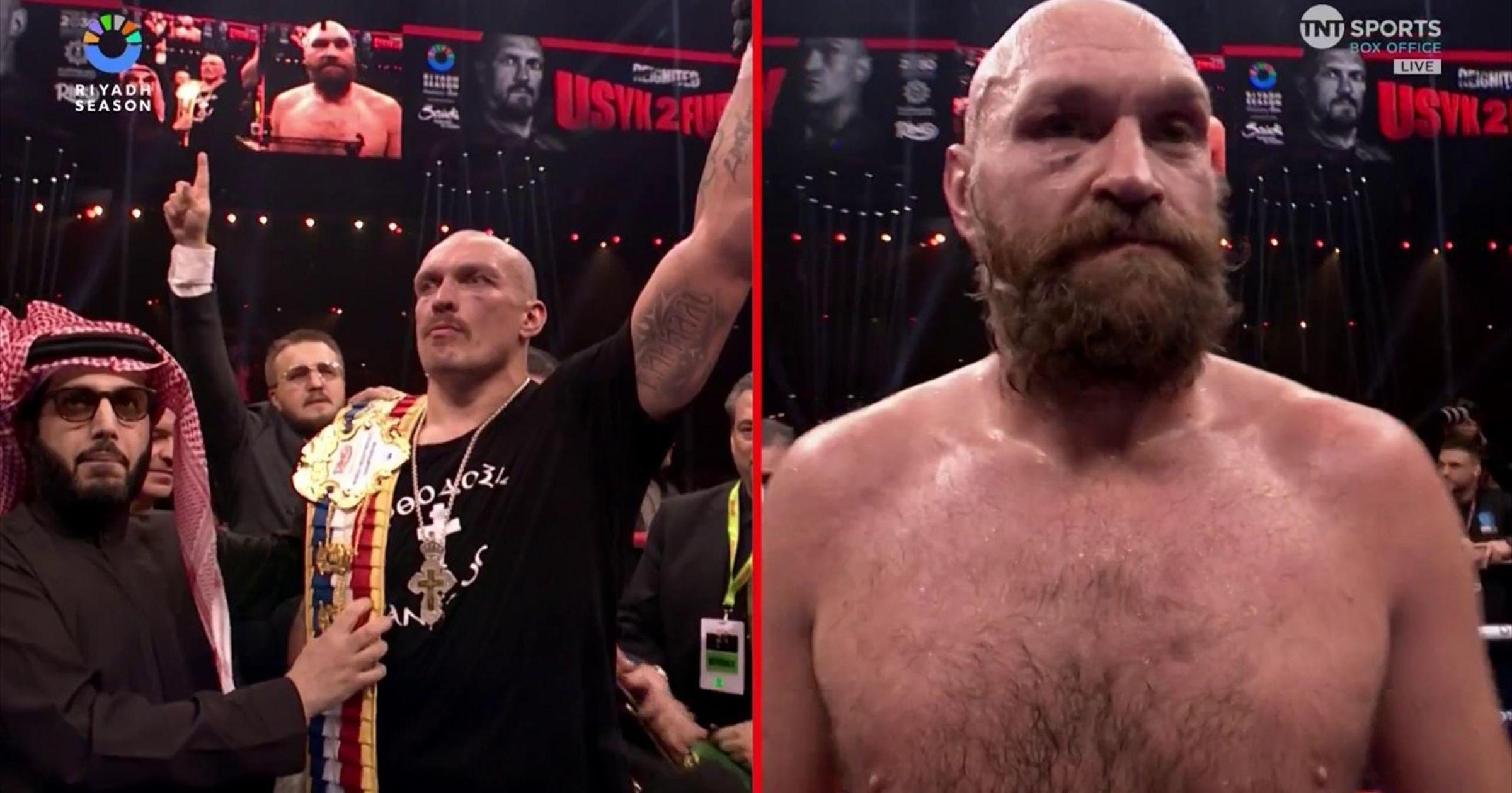 Contrasting emotions as Oleksandr Usyk defeats Tyson Fury by unanimous ...