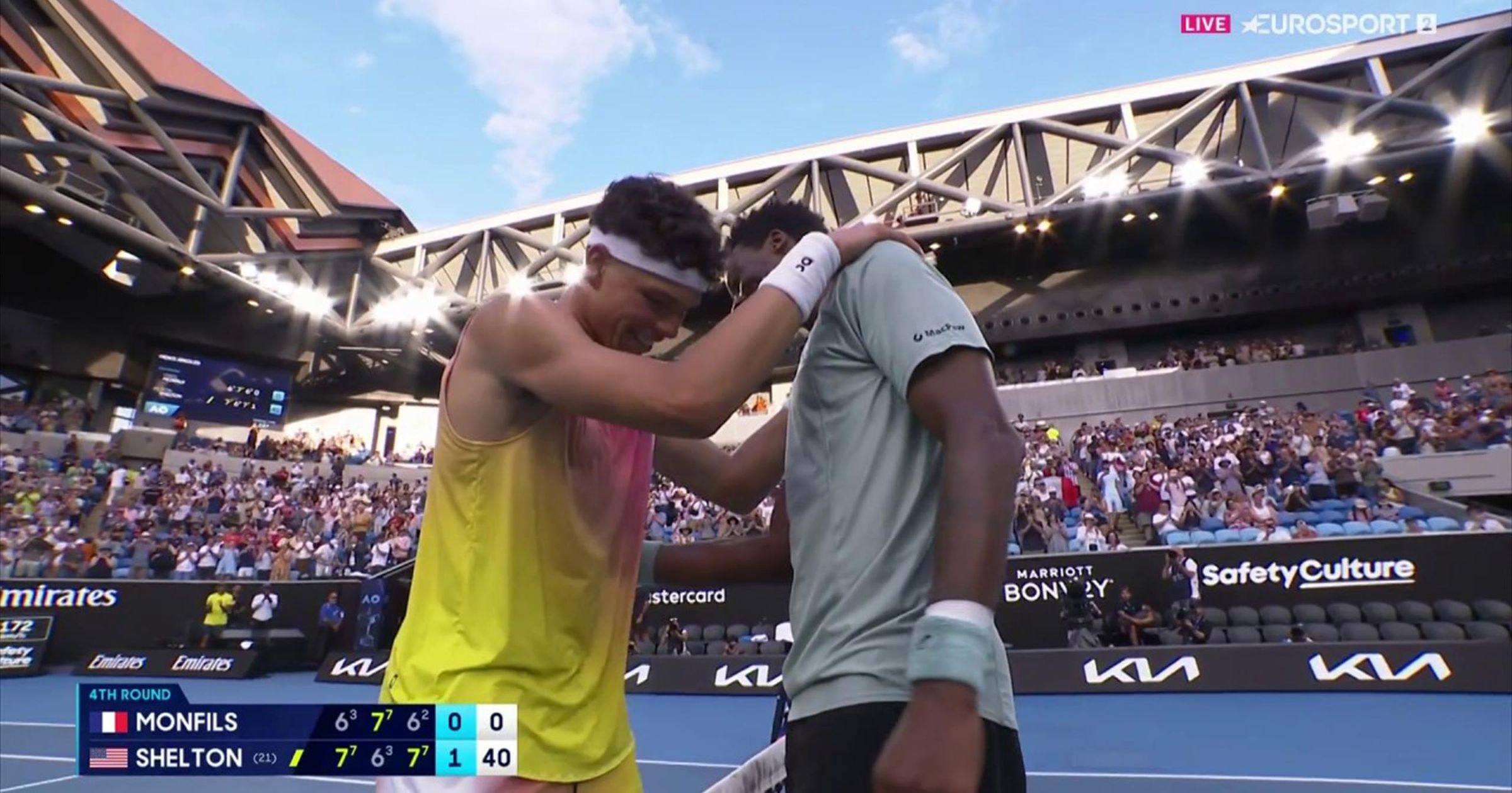 'Real shame' - Watch sad moment veteran Gael Monfils retires after ...