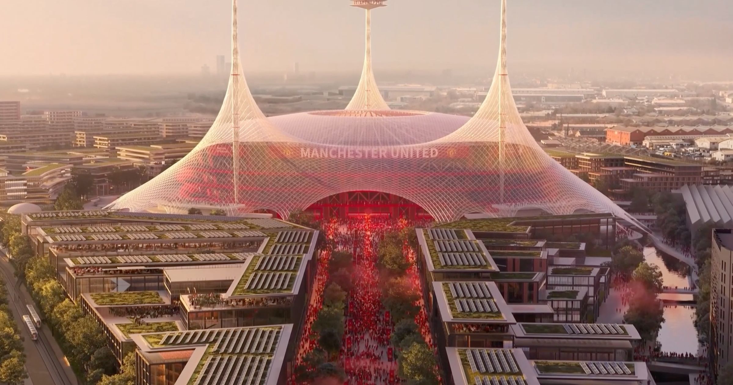 Manchester United unveil plans for new 100,000-seater stadium near Old ...