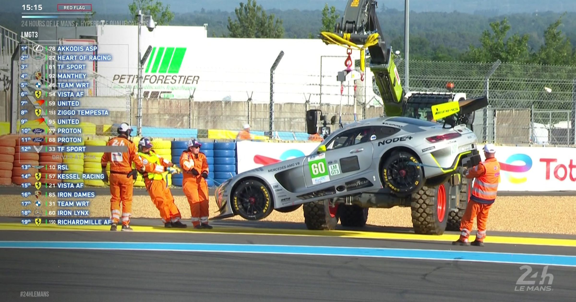 24 hours of Le Mans: Iron Lynx Mercedes triggers red flag in Hyperpole ...