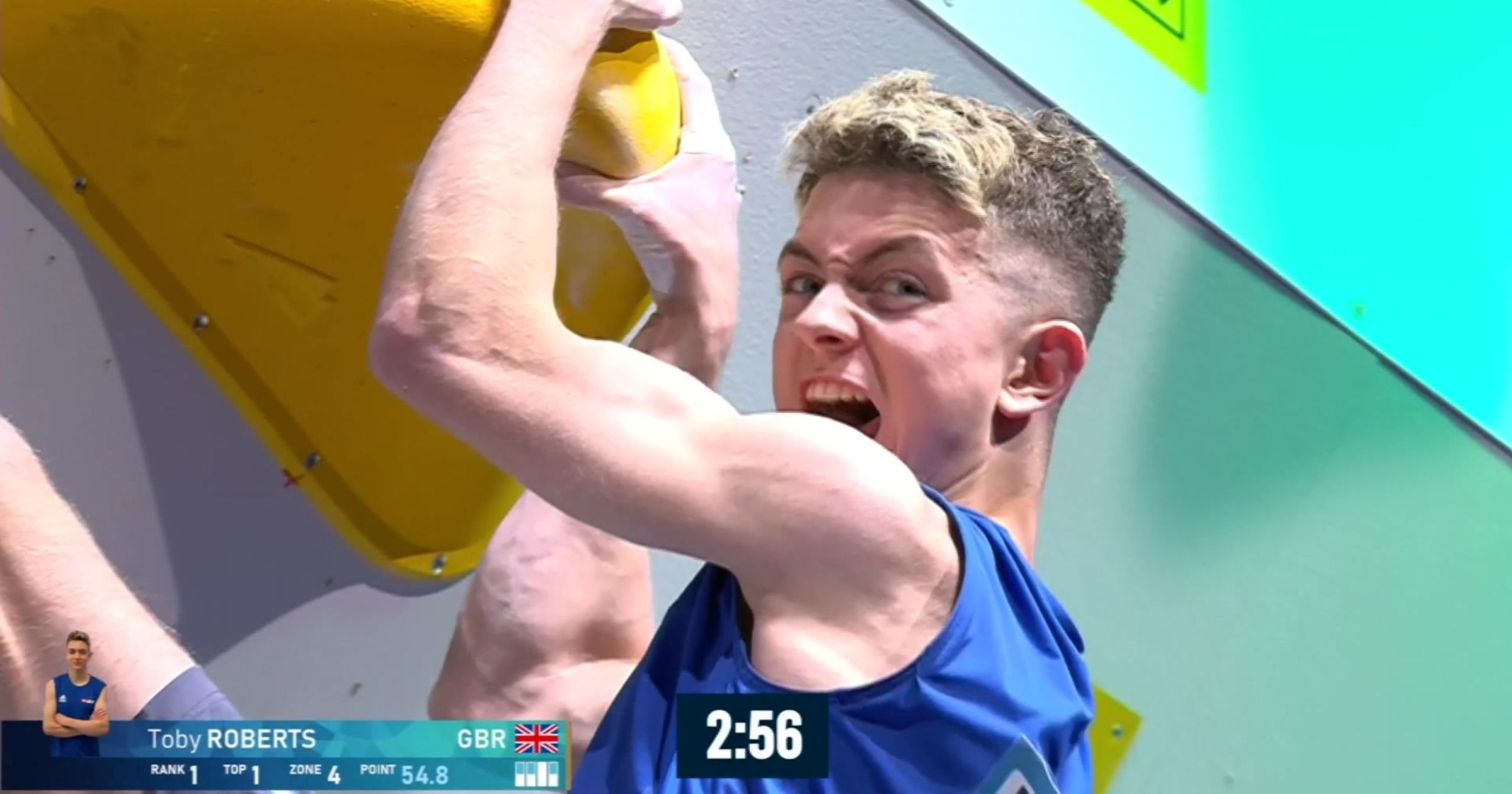 ‘Massive moment’ for Toby Roberts as Brit takes IFSC Boulder World Cup ...