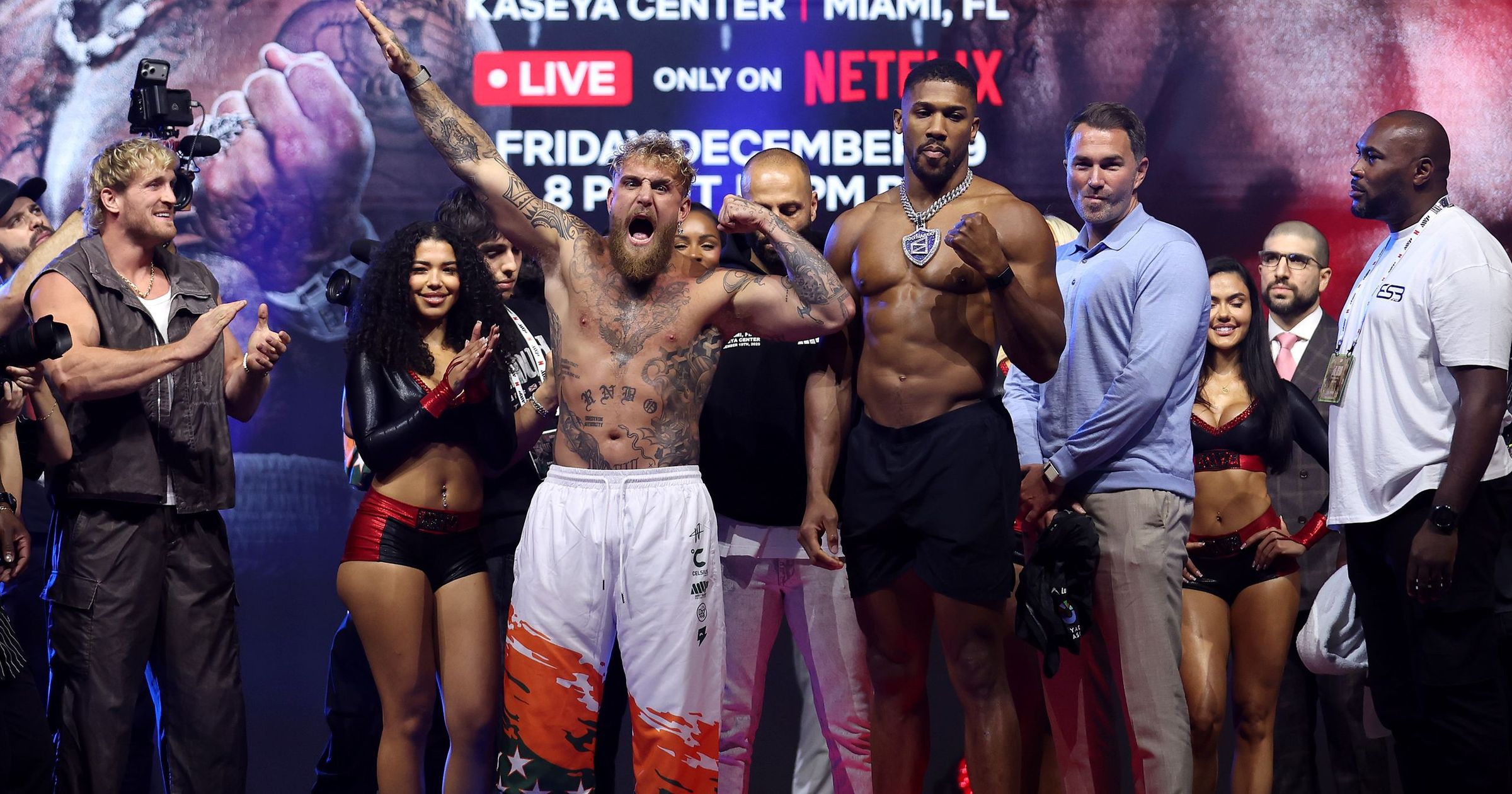 Joshua v Paul LIVE - Anthony Joshua takes on Jake Paul in heavyweight bout