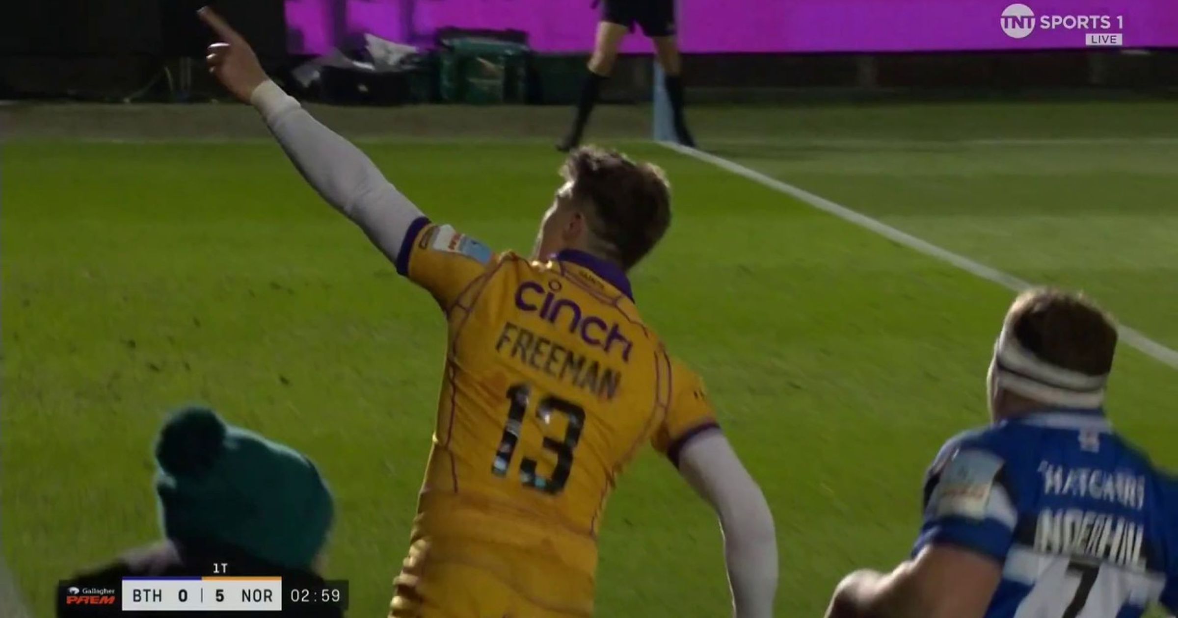 'That is SHARP!' -Tommy Freeman runs 'fabulous' line for Northampton ...