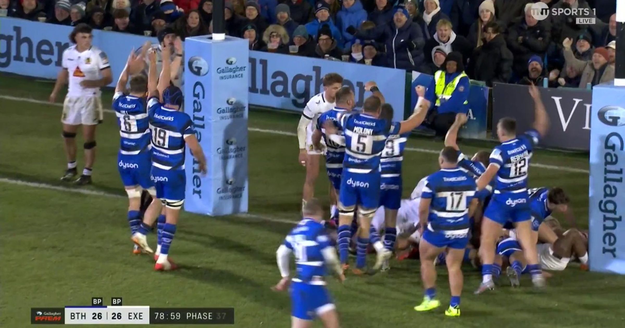 'The match is theirs' - Arthur Green try wins it for Bath Rugby at the ...