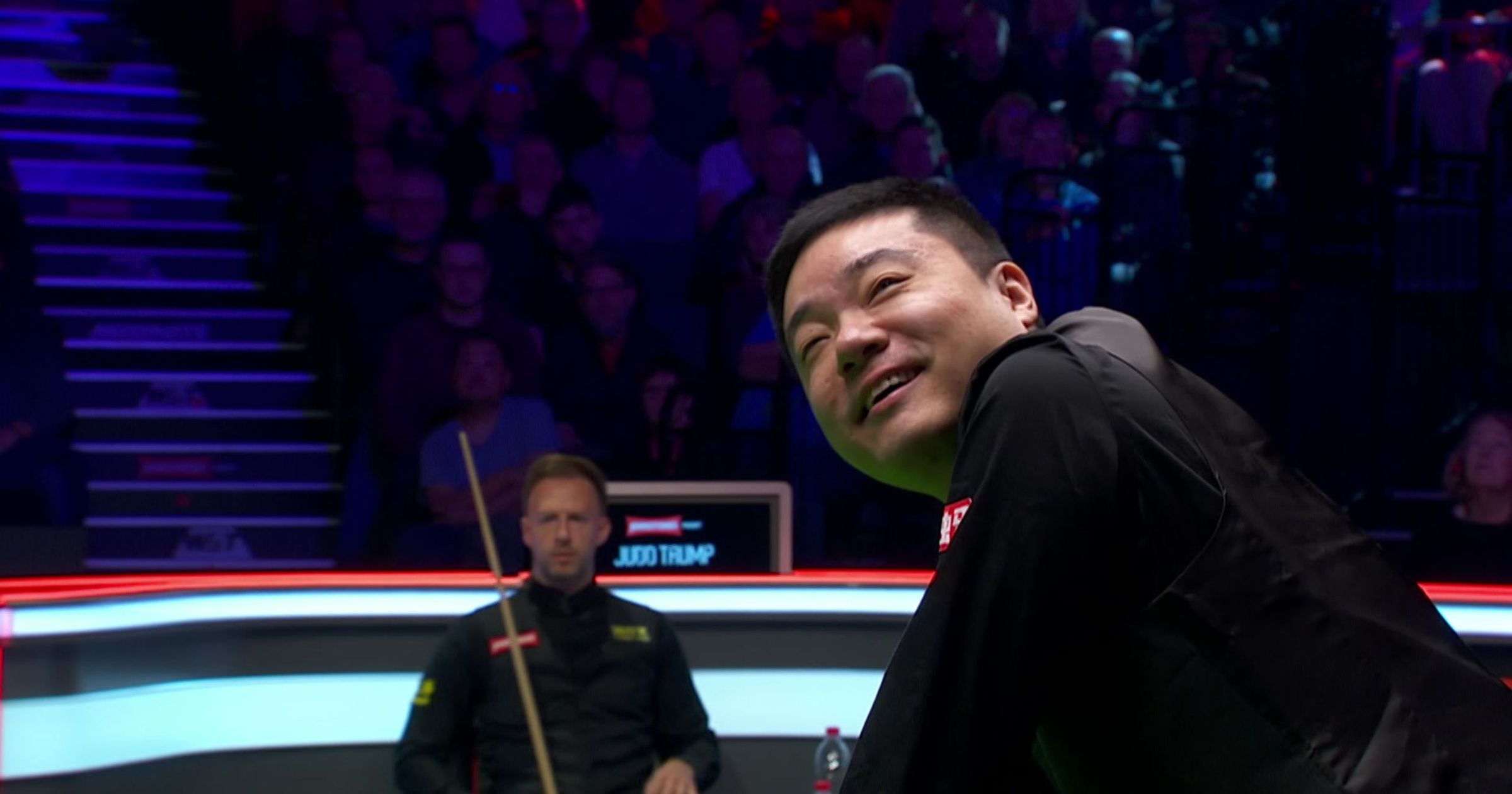 Image for Ding Junhui pots white in attempting three-ball plant against Judd Trump in Masters clash at Alexandra Palace