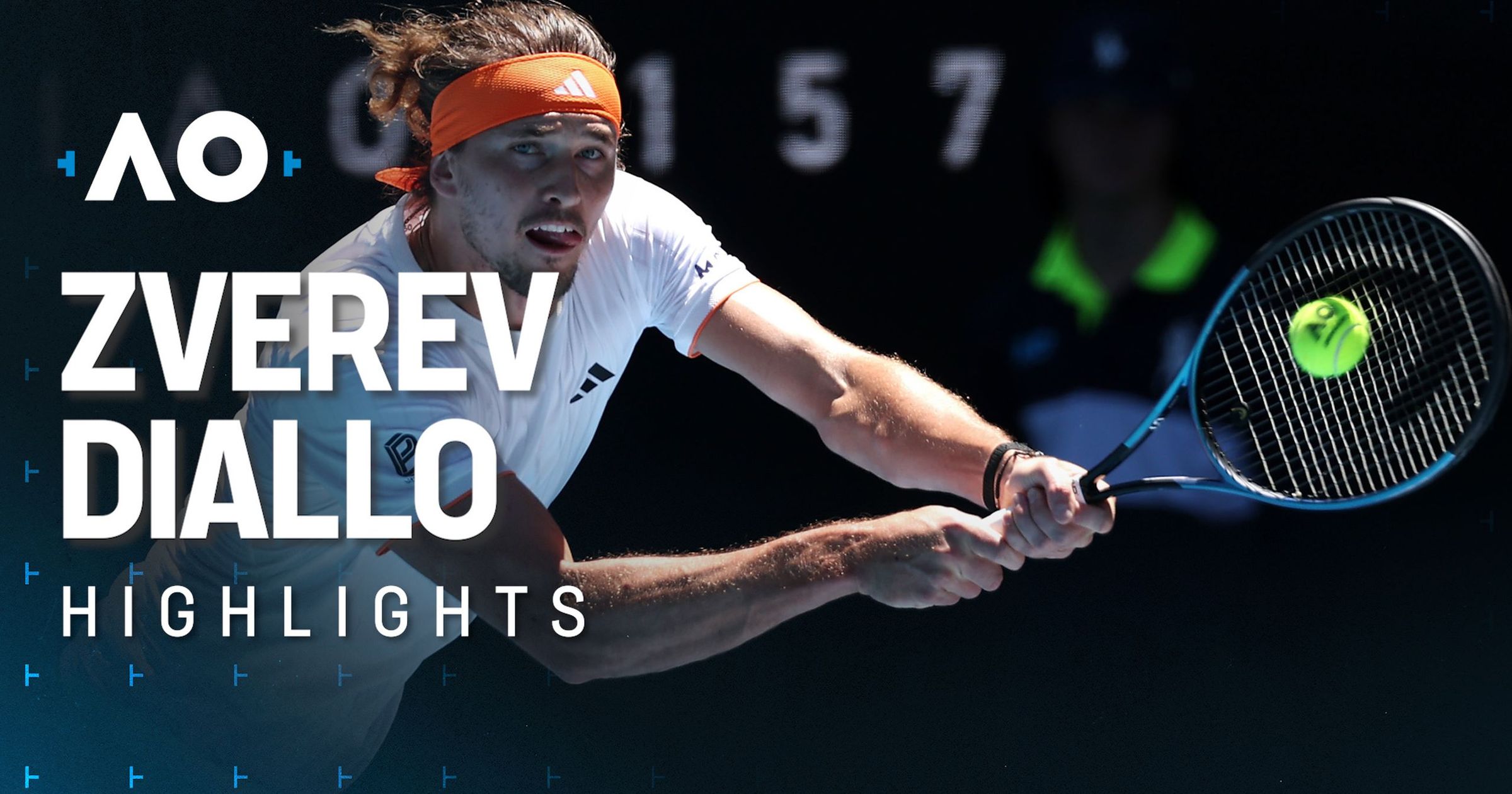 Alexander Zverev Gabriel Diallo Australian Open highlights Tennis
