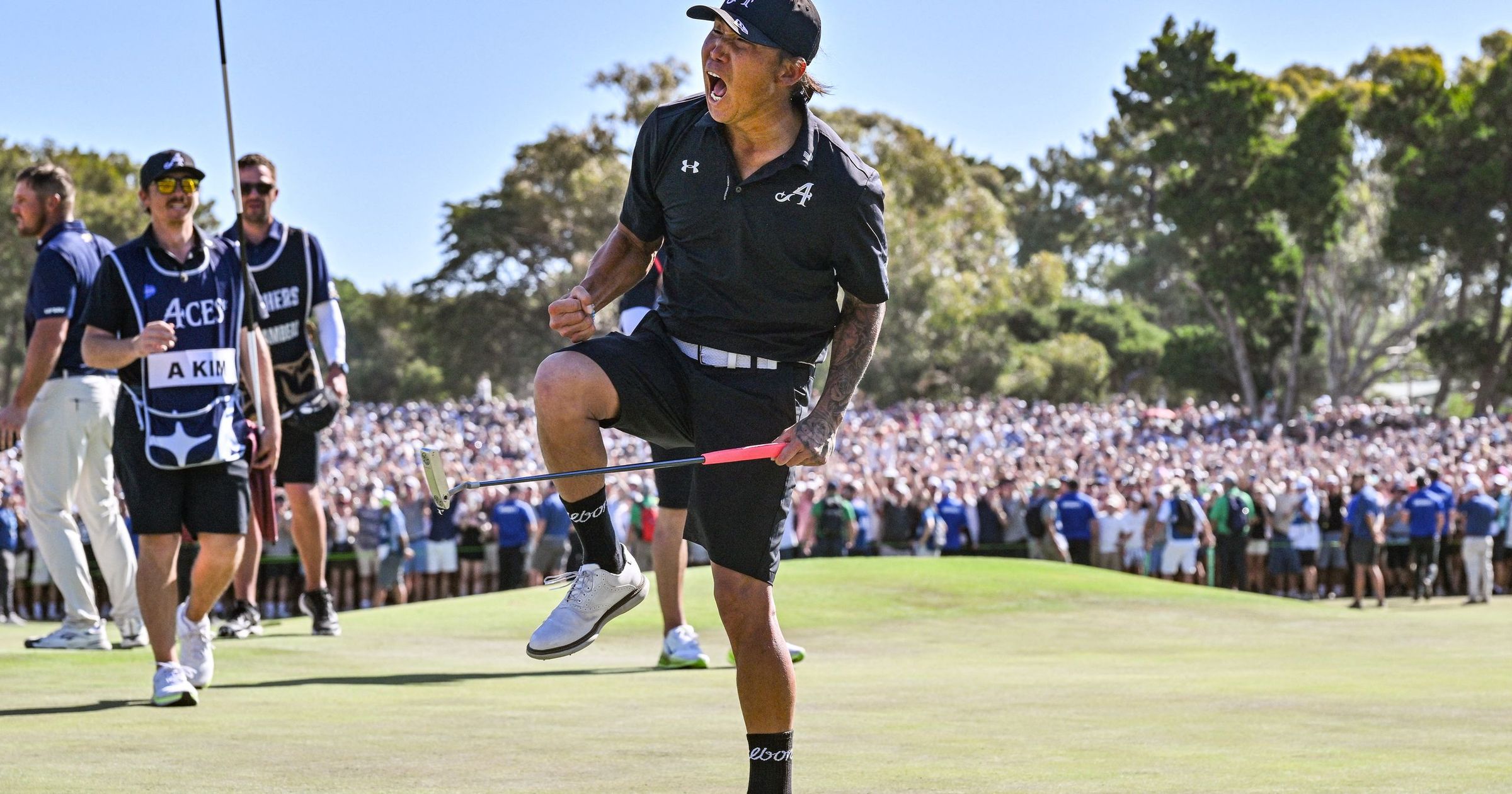 Woods touched by story 'you have to wrap your heart around' after Kim's LIV Golf comeback win