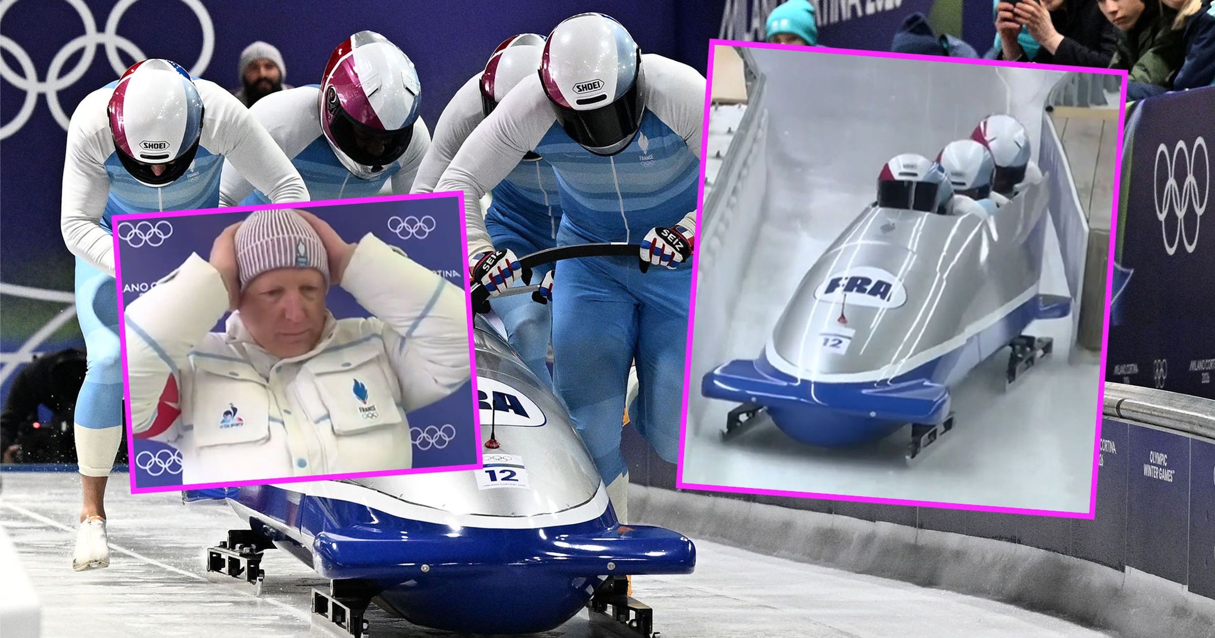 Watch: 'UTTER disaster for the French' as bobsleigh run goes all wrong ...