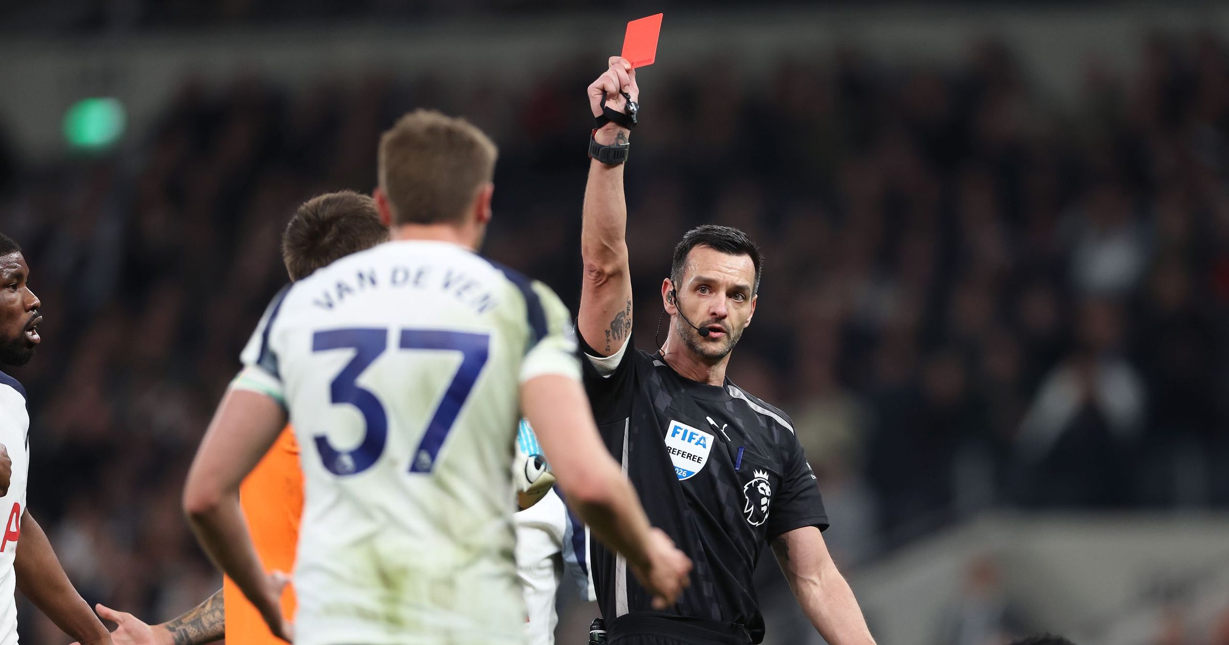 ‘A moment of despair’ – Van de Ven sent off moments after Spurs opener - TNT Sports