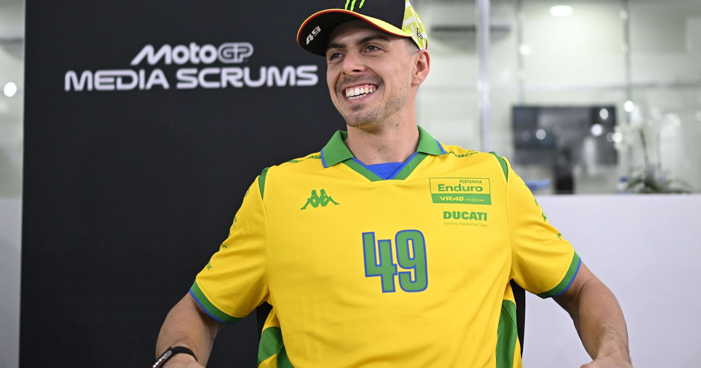 'You'd think that Brazil had scored a goal in the Word Cup final!' - VR46 celebrate Brazil pole