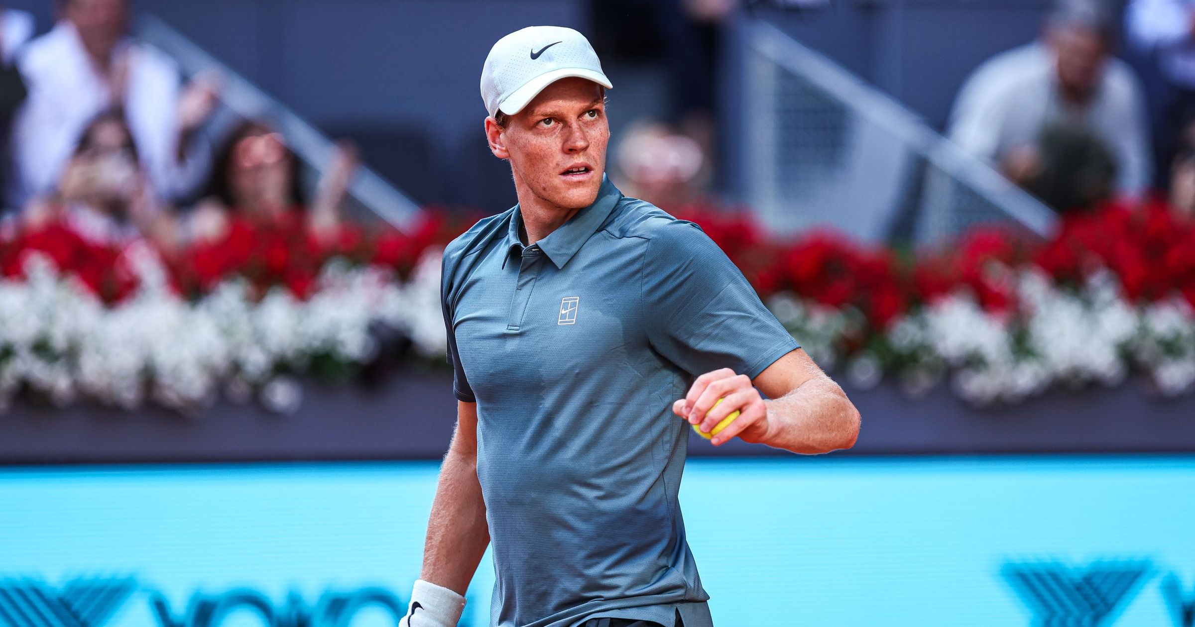 Jannik Sinner extended his winning run to 24 matches as the world No. 1 eased into the last 16 of Madrid Open with convincing win over Elmer Moller