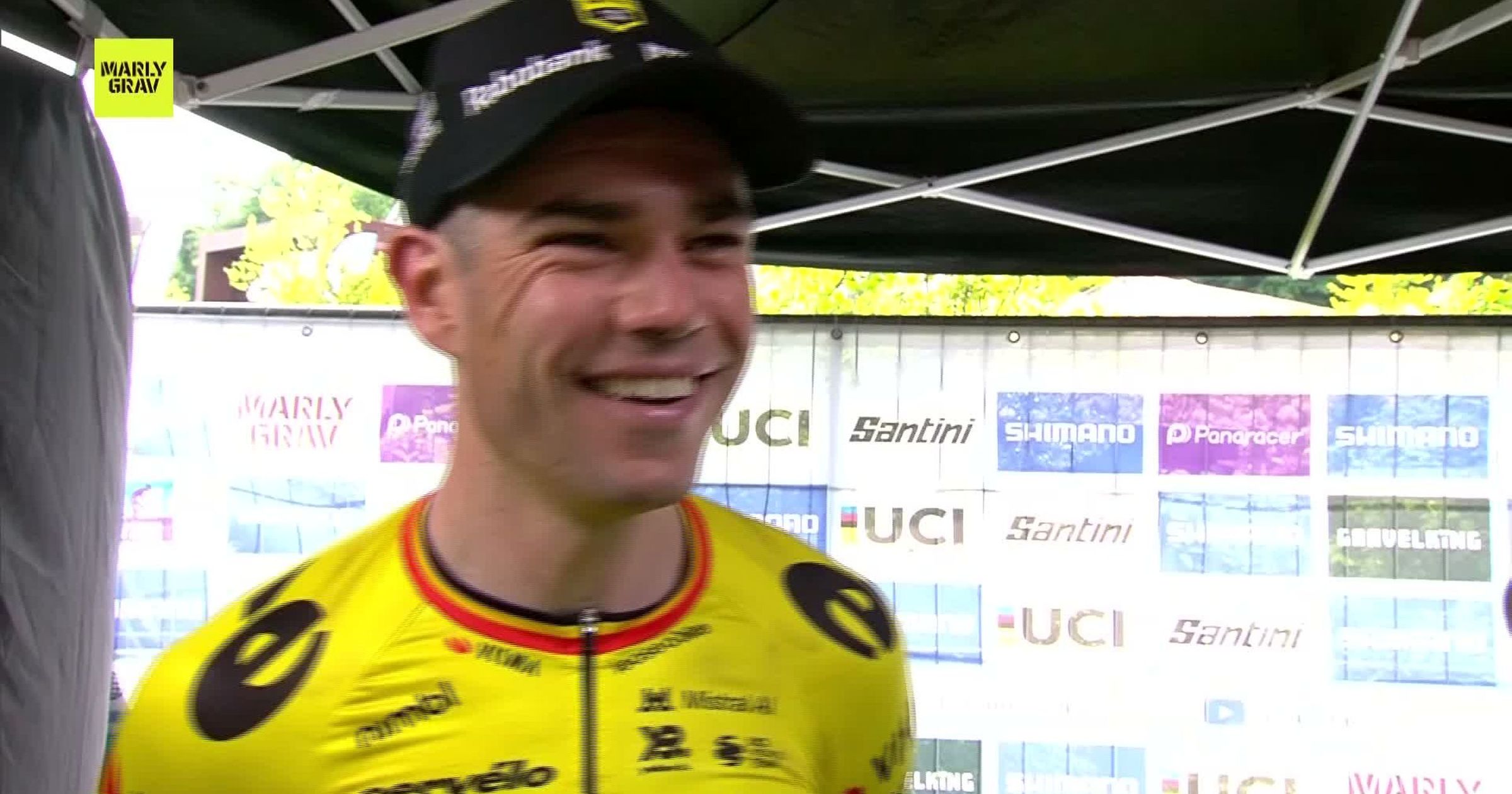 Van Aert says he ‘suffered quite a bit’ to claim Marly Grav win – ‘Super hard day’ – TNT Sports