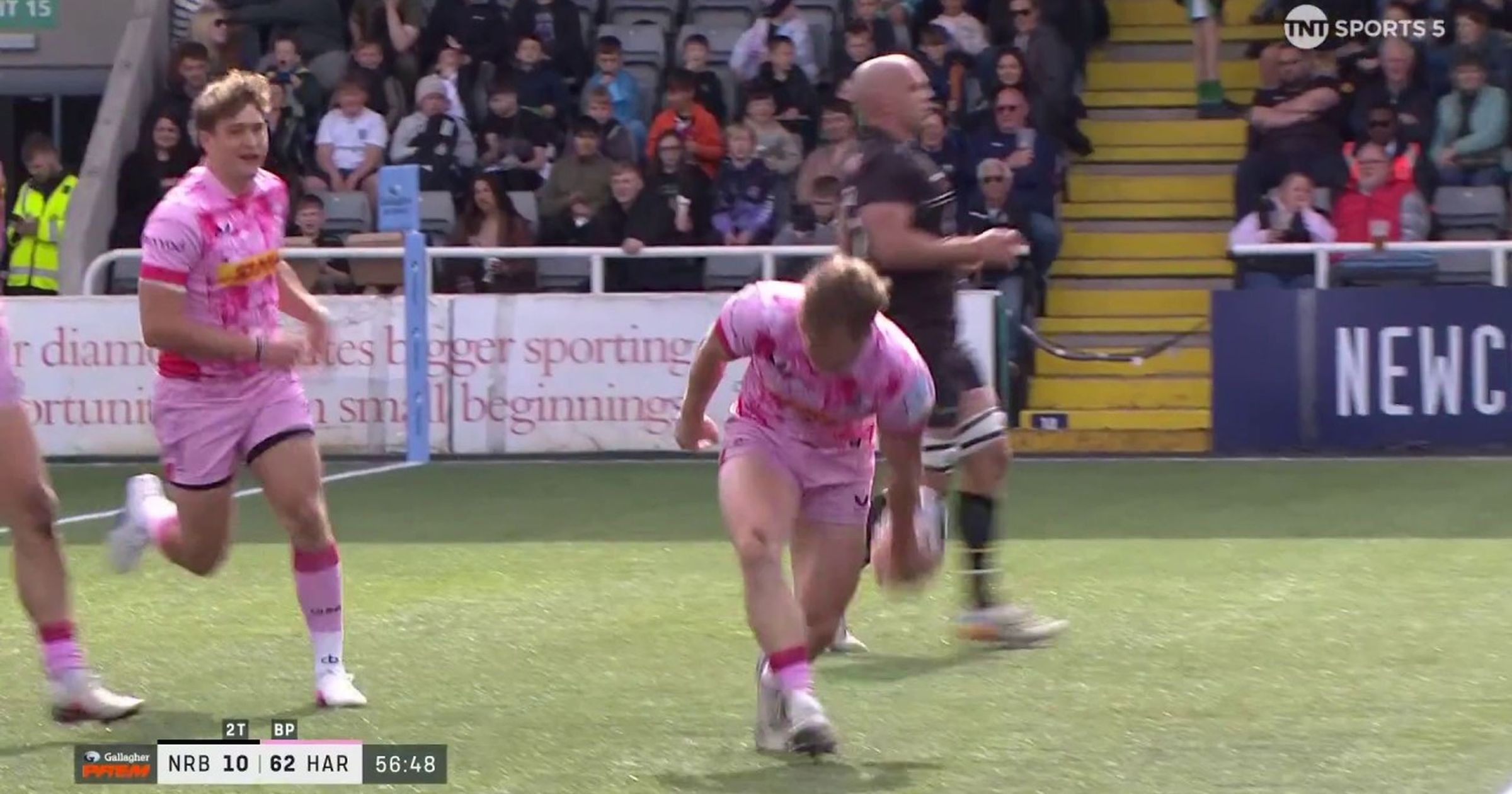 Jamie Benson scores hat-trick as 'unrelenting' Harlequins 'cruise' to ...
