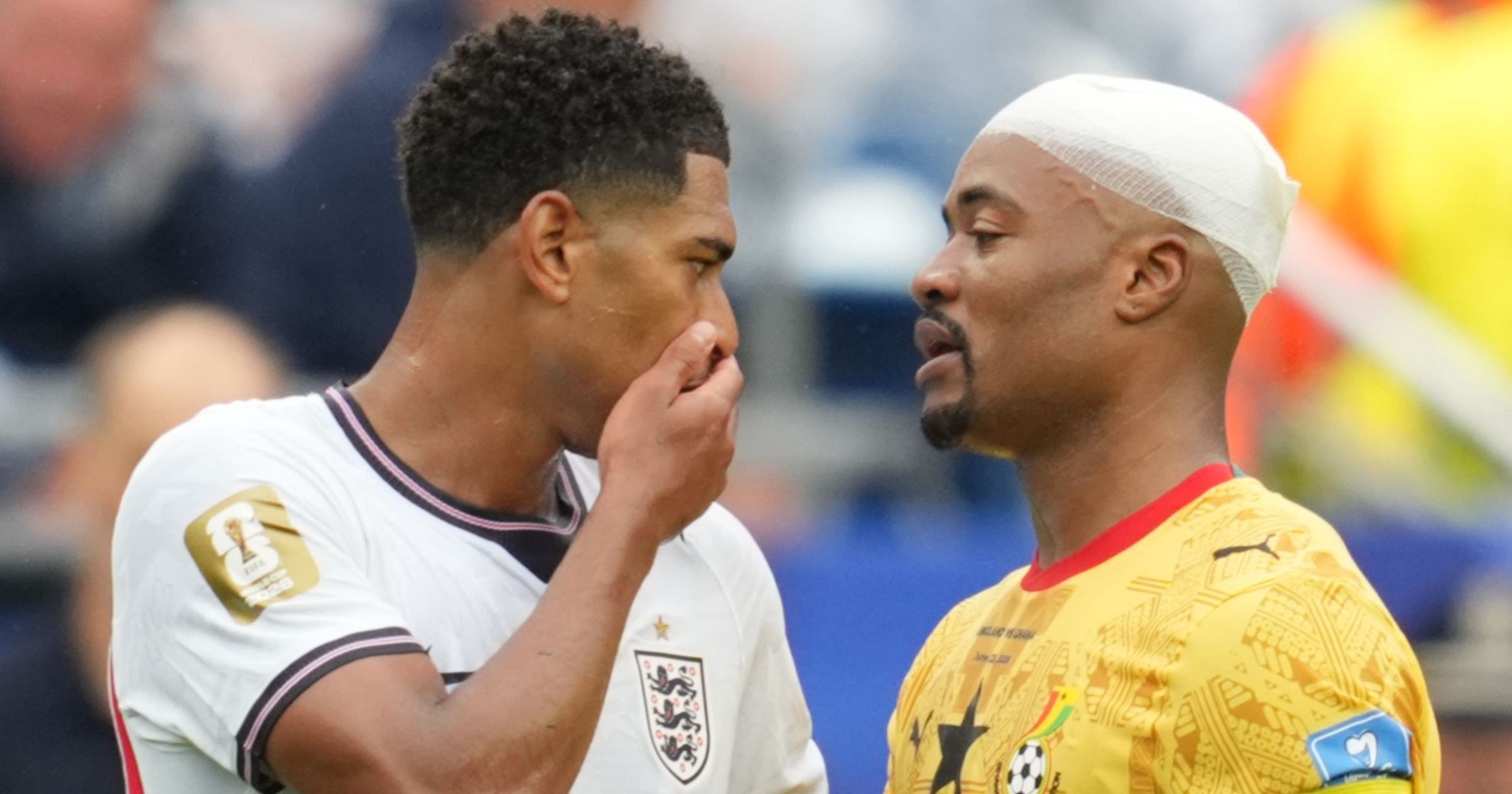 Why Bellingham was not sent off for covering his mouth when talking to Ayew