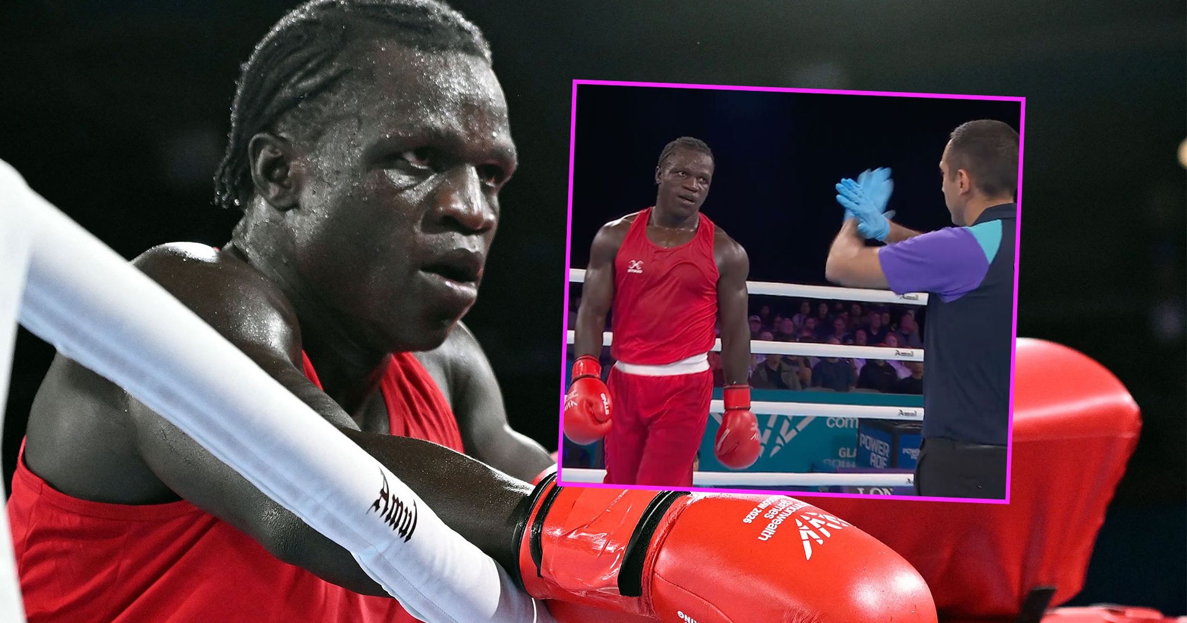 Watch as Abdul is disqualified for headbutt - 'Blatant disregard of the rules!'