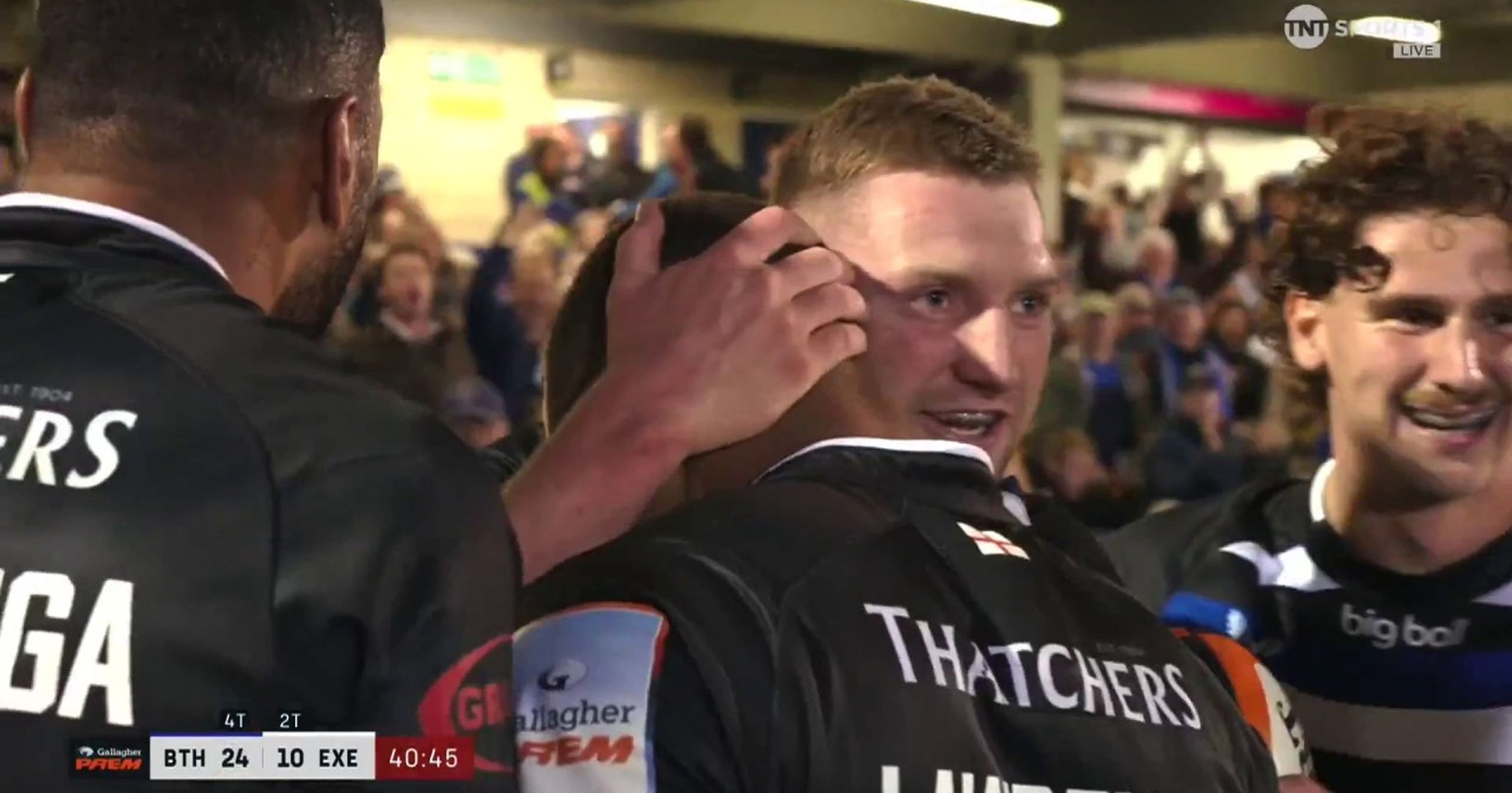 'Built different' - Bath's Finn Russell scores crucial try on the ...