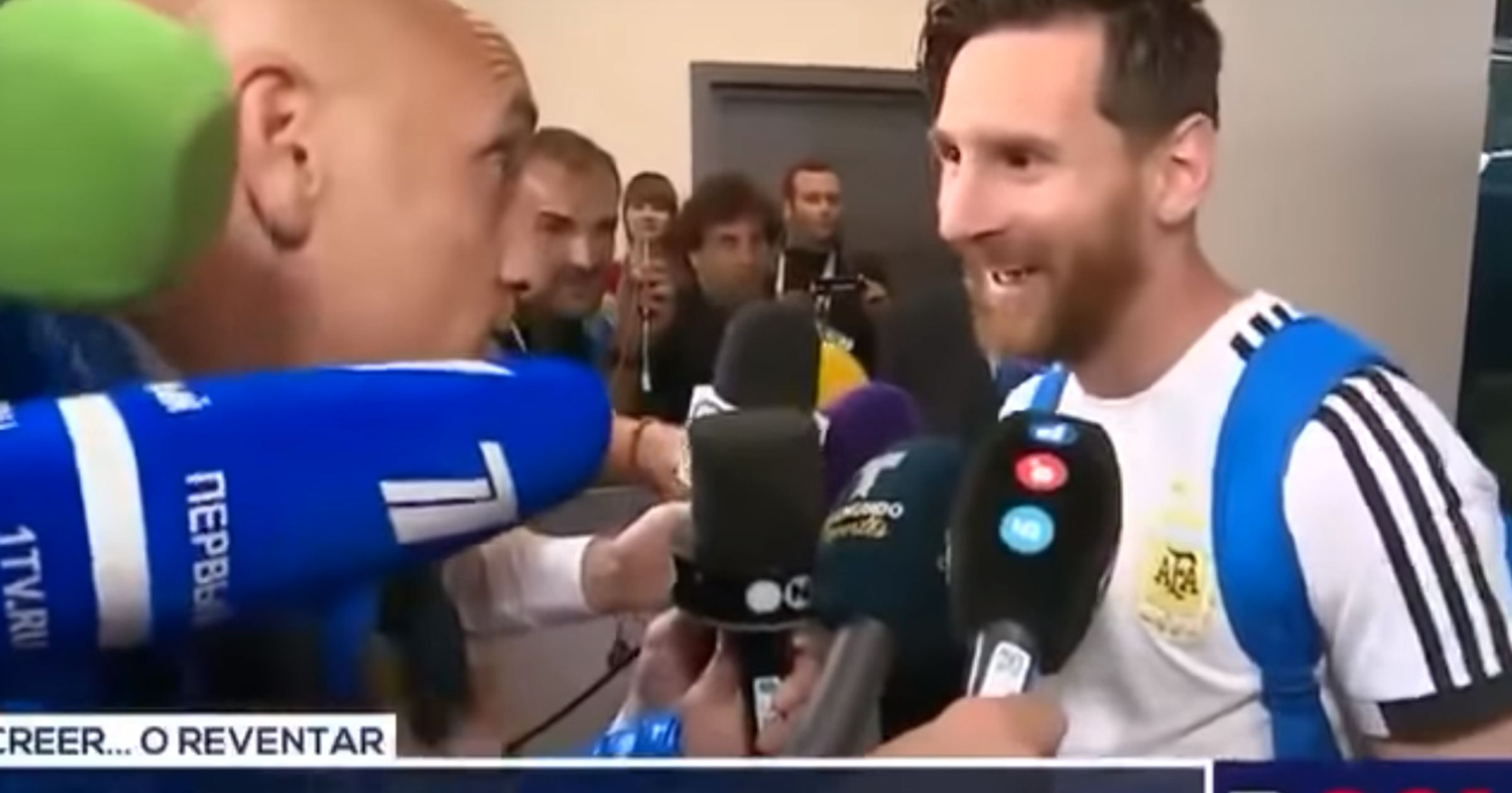 WATCH: Messi shocks journalist by revealing item inside his shoe - TNT ...
