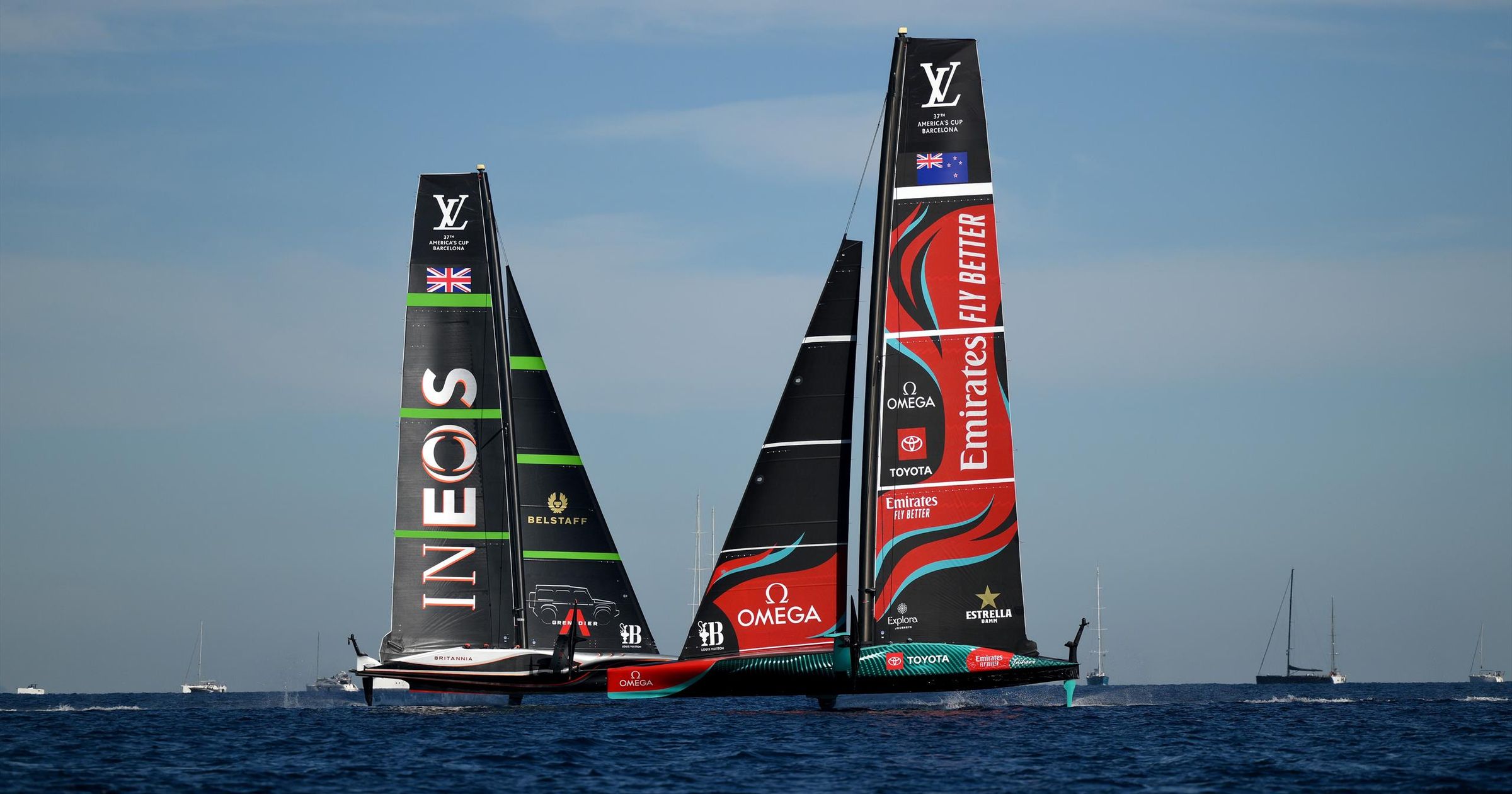 ‘The threepeat is complete’ Emirates Team New Zealand beat Ineos