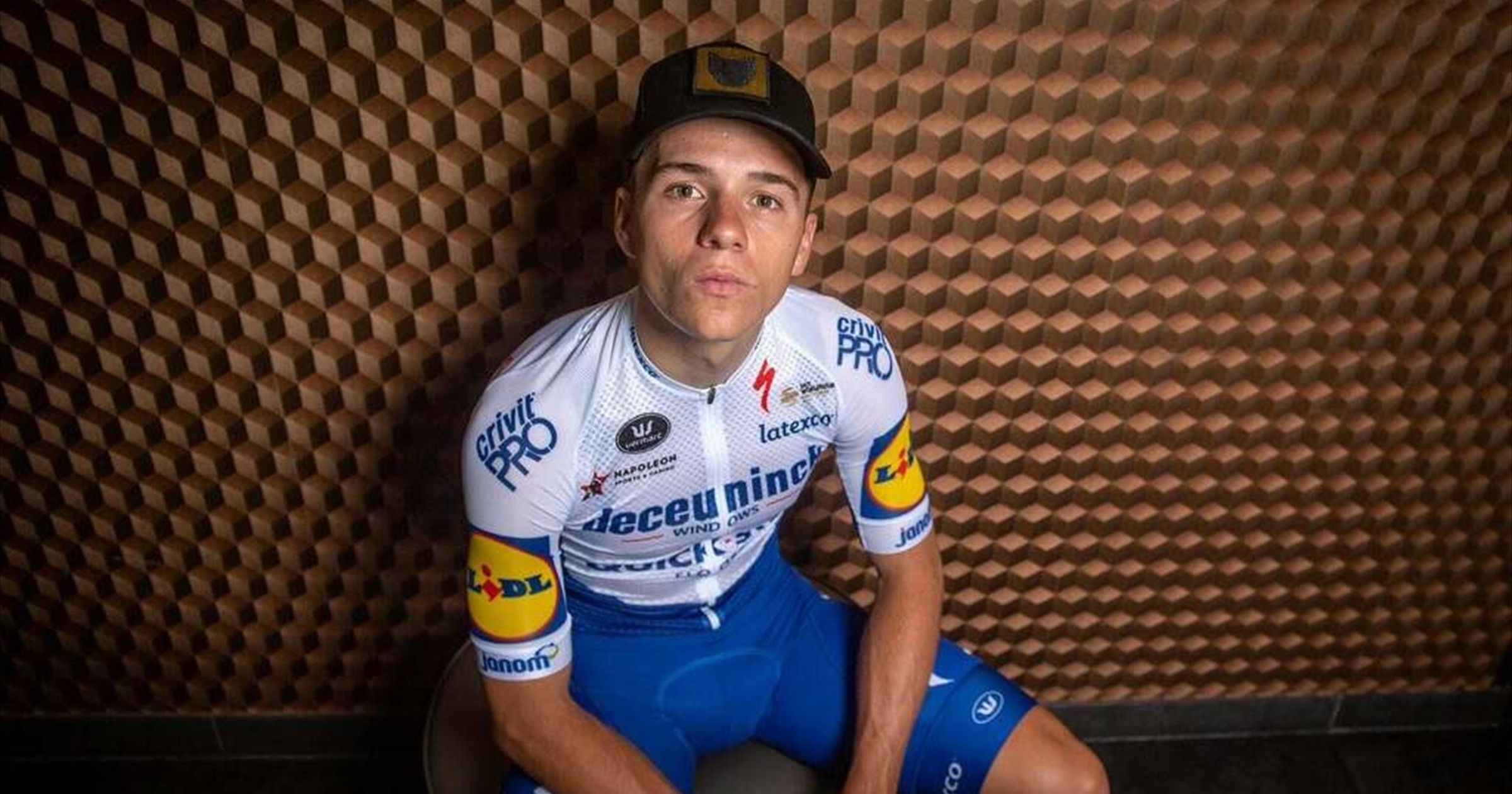 Maillot Cyclisme Joao Almeida - Deceuninck Quick Step - Vermarc Taille S - Blanc