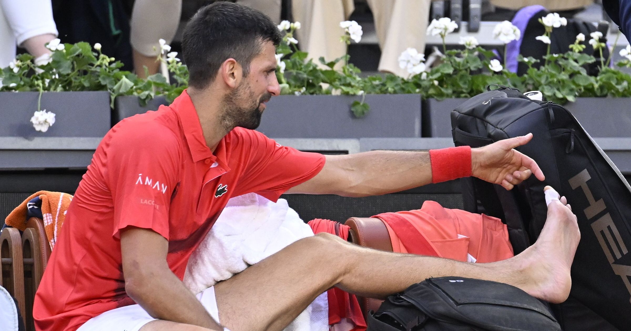 Novak Djokovic struggles with injury during French Open 2025 match with ...