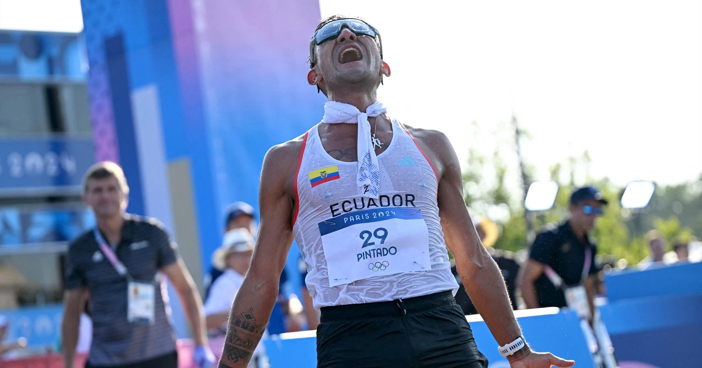 Paris 2024: Race walk champion Brian Daniel Pintado hits iconic ...