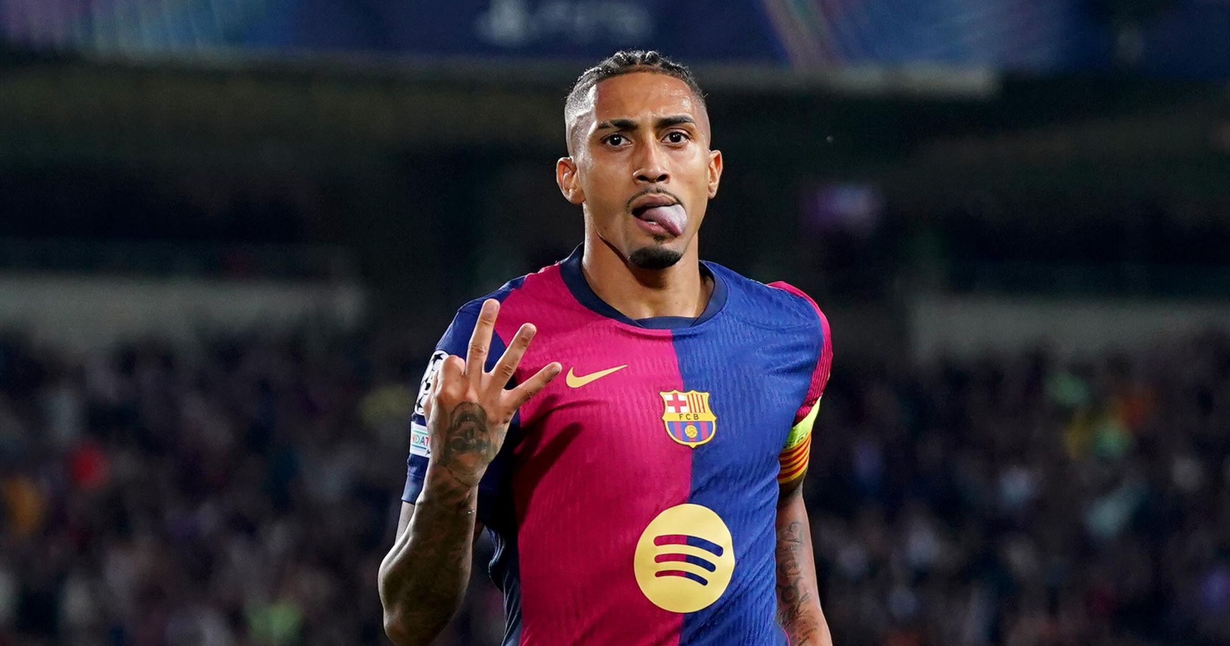 Barcelona 4 1 Bayern Munich Raphinha Steals Show With Stunning Hat 