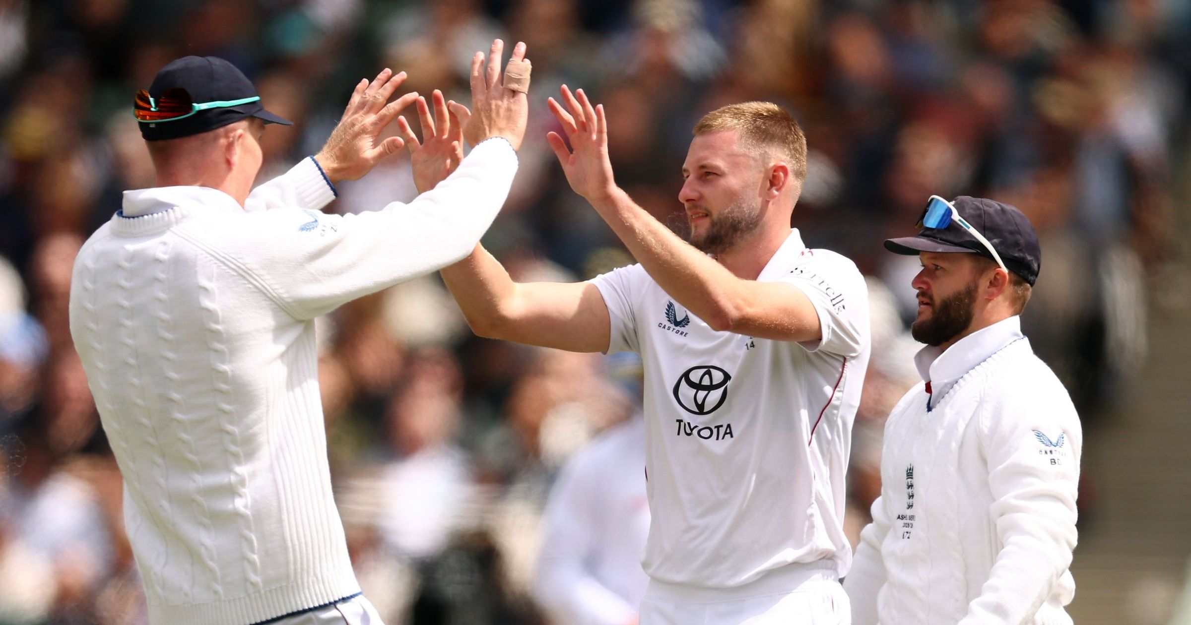 Watch: Atkinson bowls Head for England's first wicket