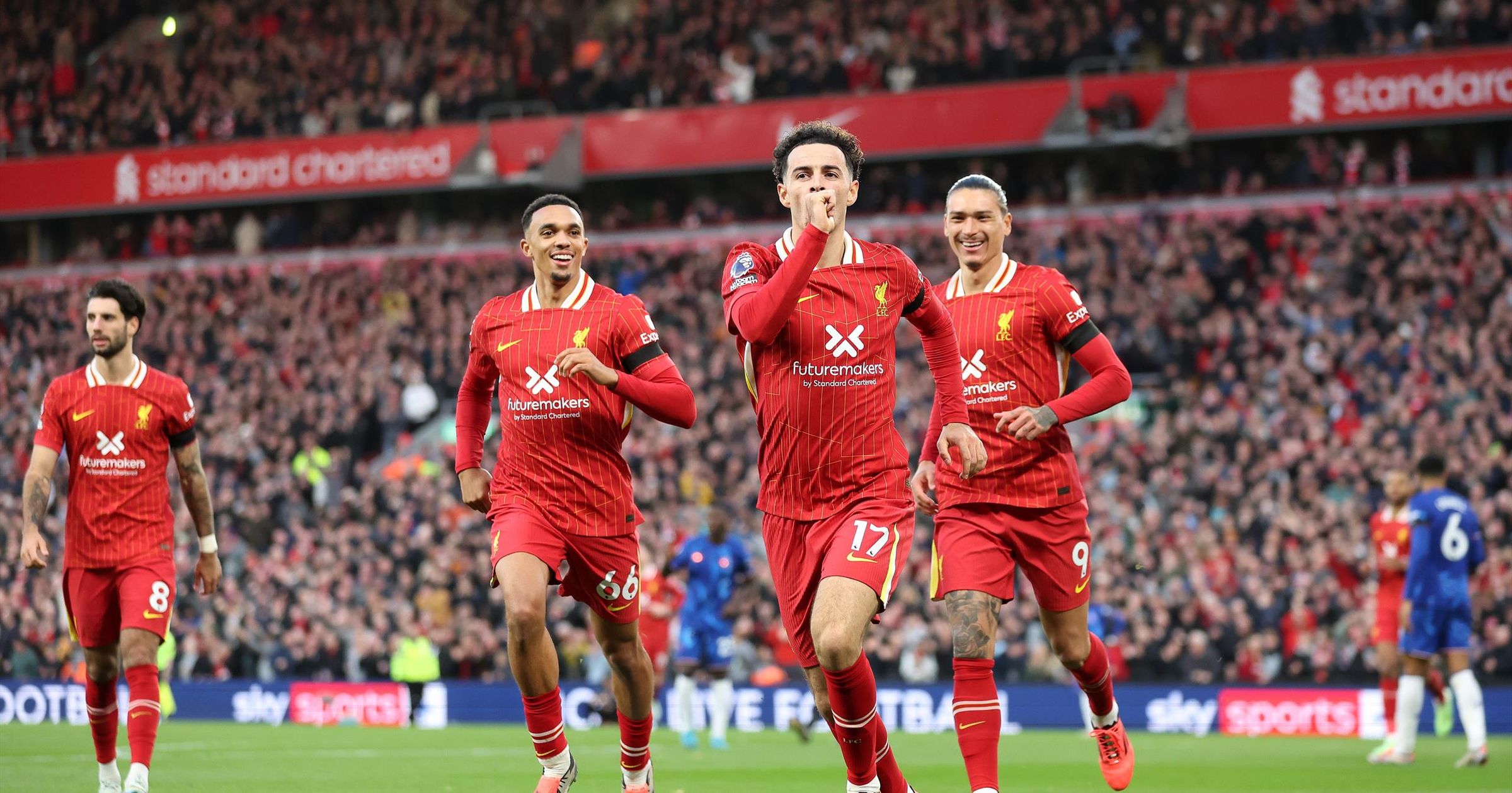 Liverpool 21 Chelsea Mohamed Salah and Curtis Jones give Reds win