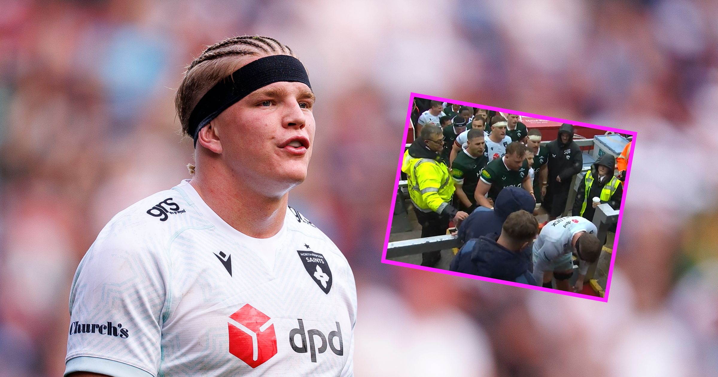 Watch as England team-mates Henry Pollock and Ollie Chessum clash in ...