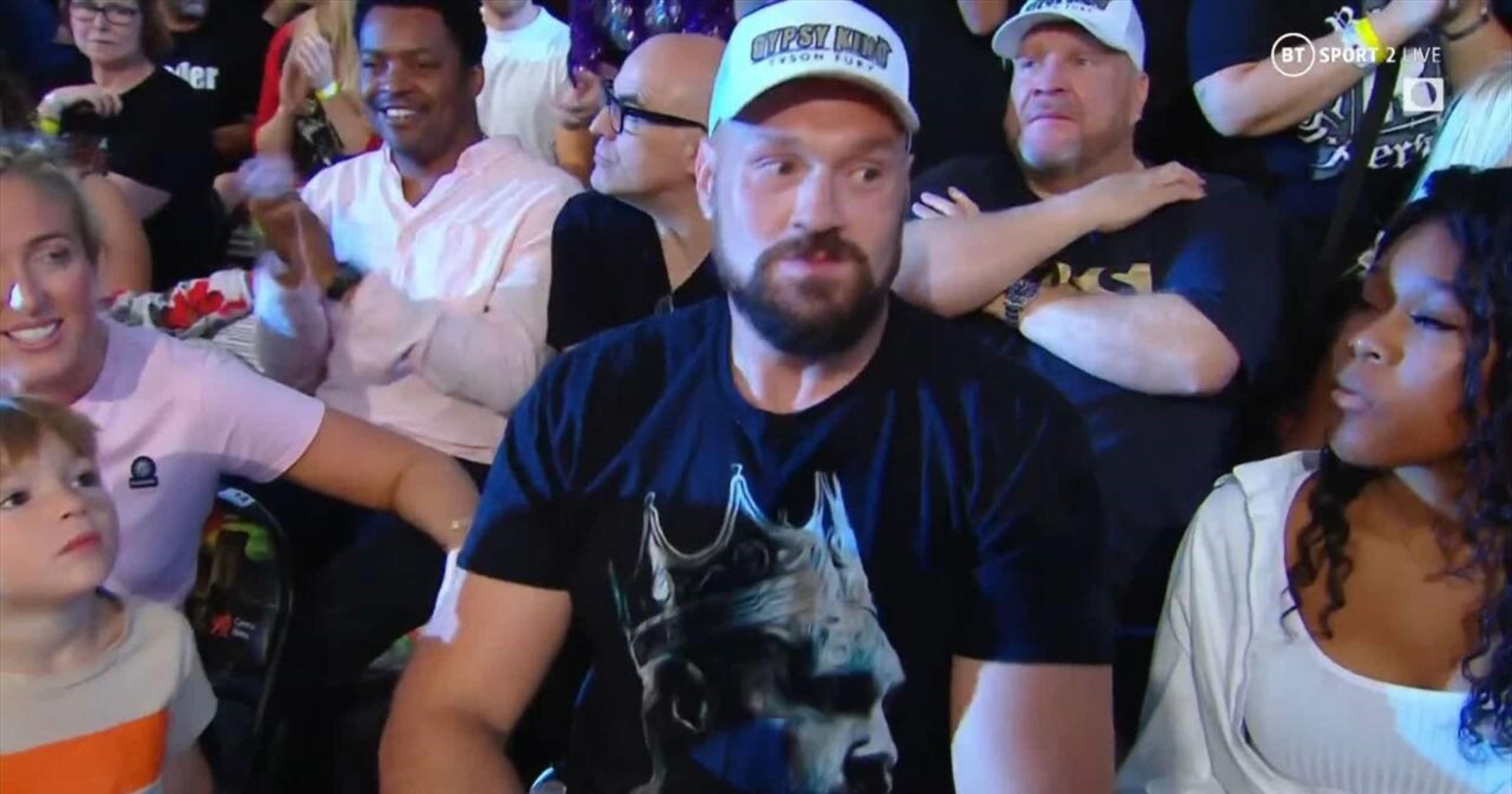 Boxing star Tyson Fury greets UFC's Drew McIntyre at Clash at the ...