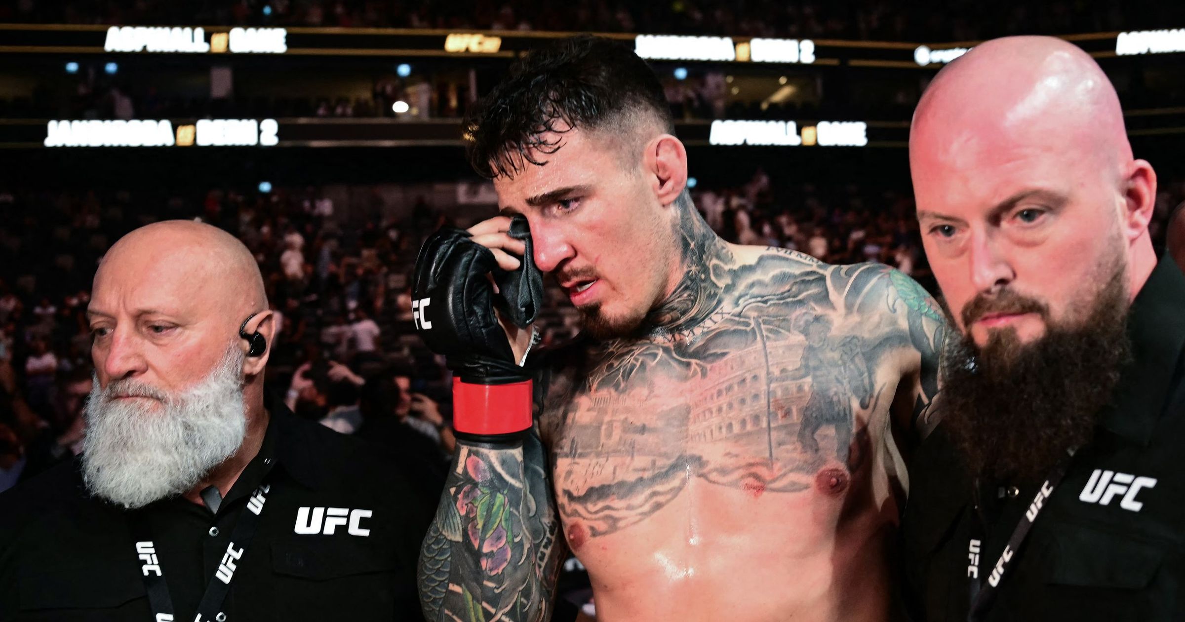 UFC 321: Tom Aspinall p***** off’ with Ciryl Gane, booing fans after ...